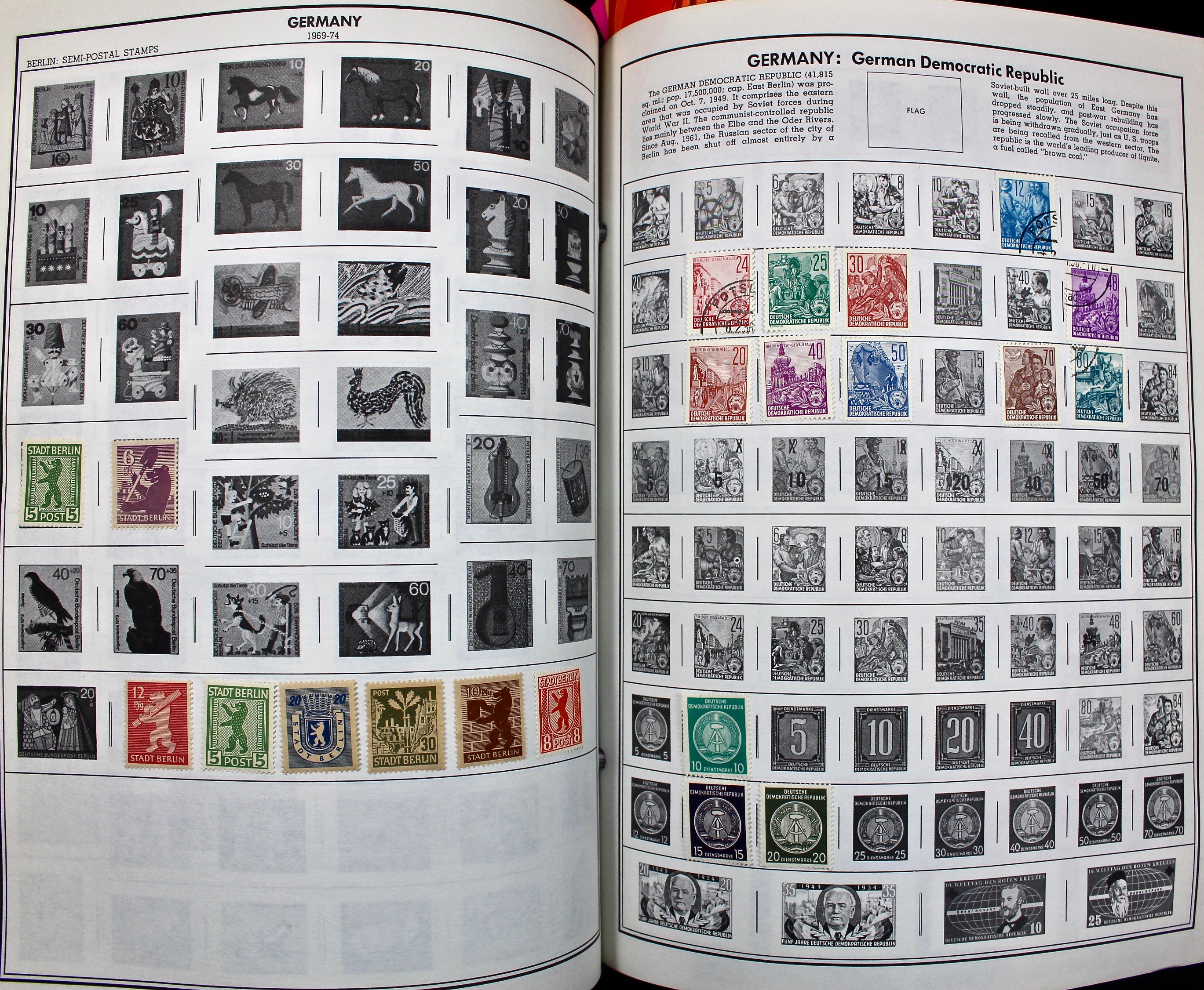 Two Volume Collection of "Standard World Stamp Album"