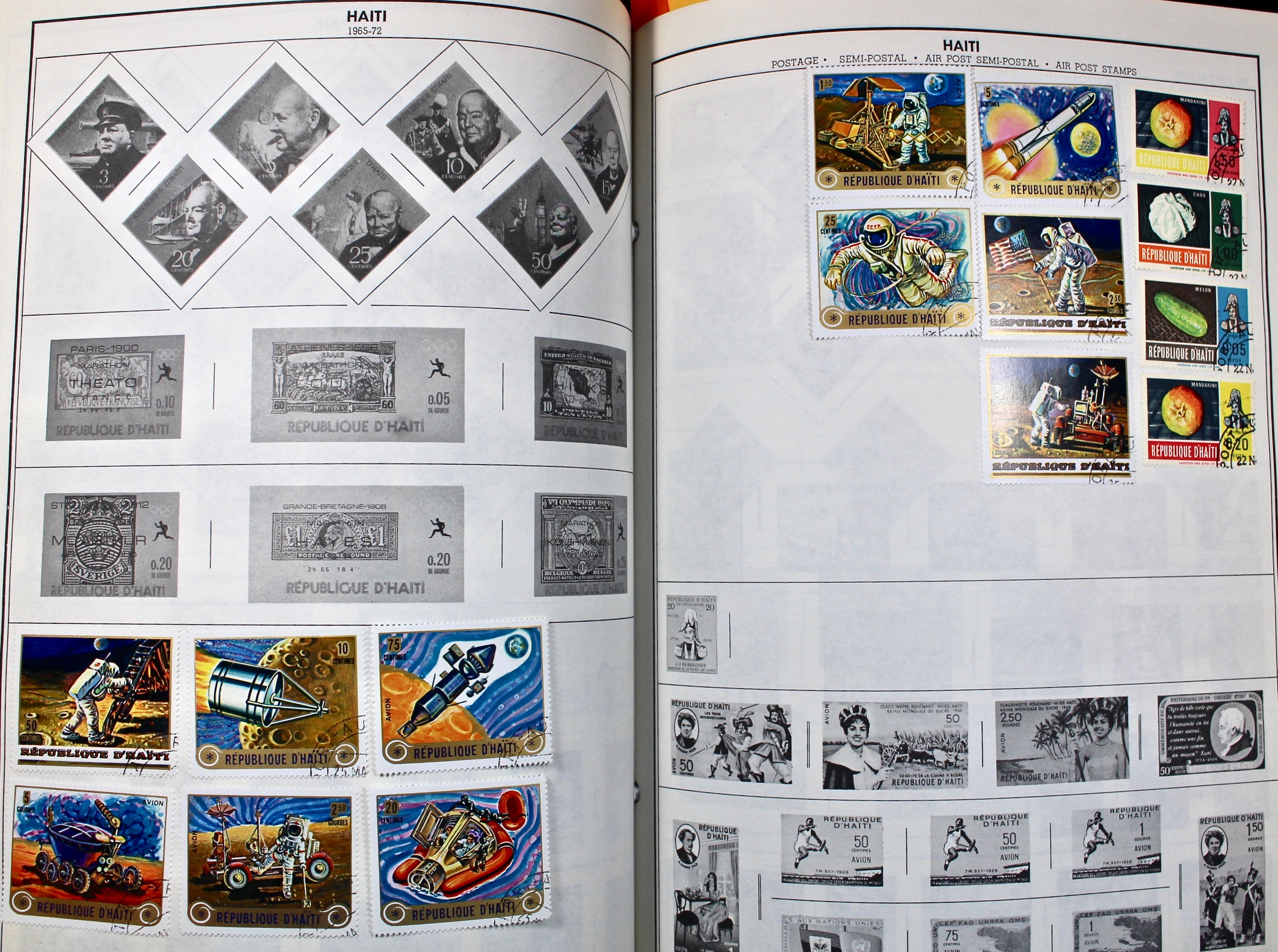 Two Volume Collection of "Standard World Stamp Album"