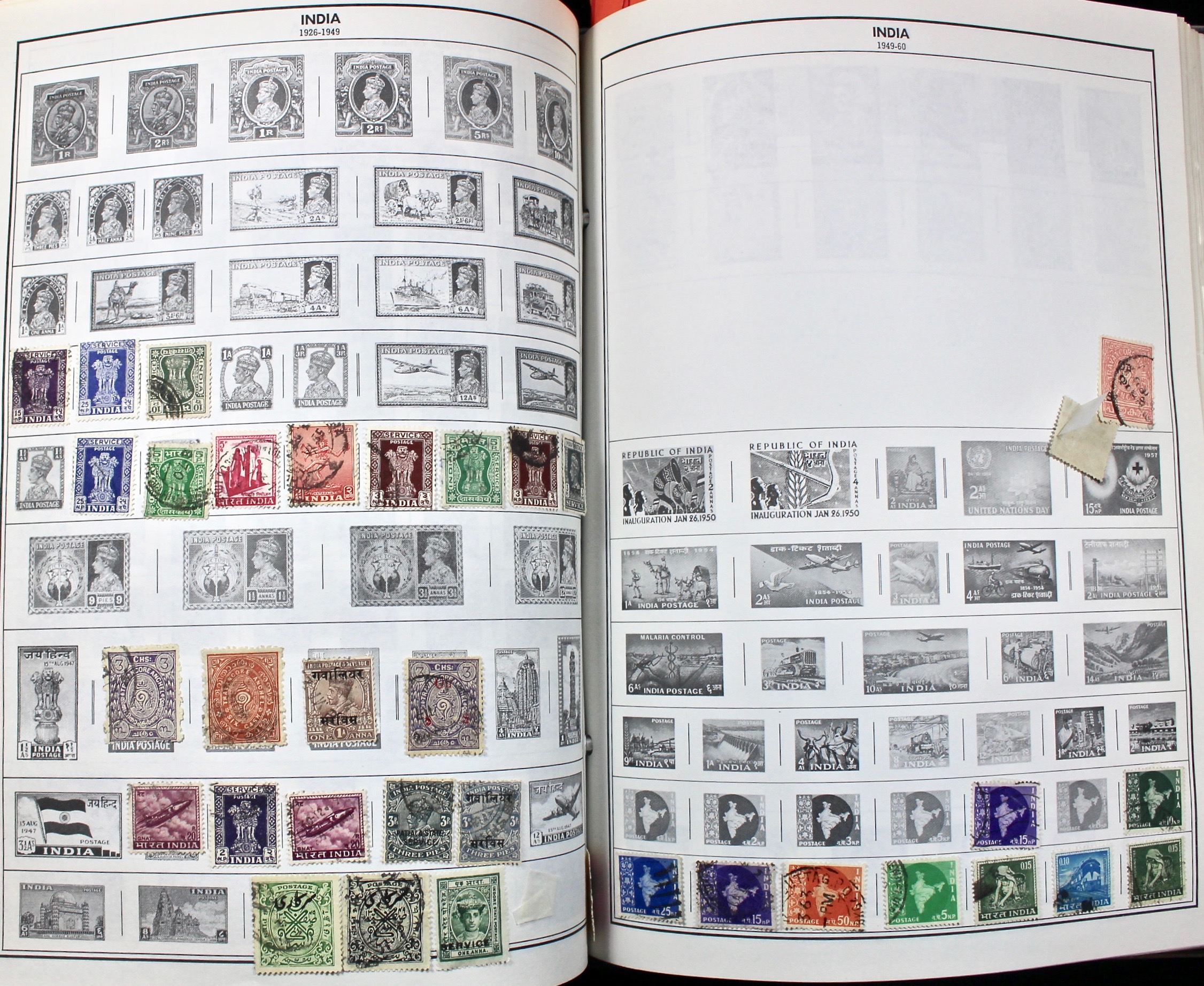 Two Volume Collection of "Standard World Stamp Album"