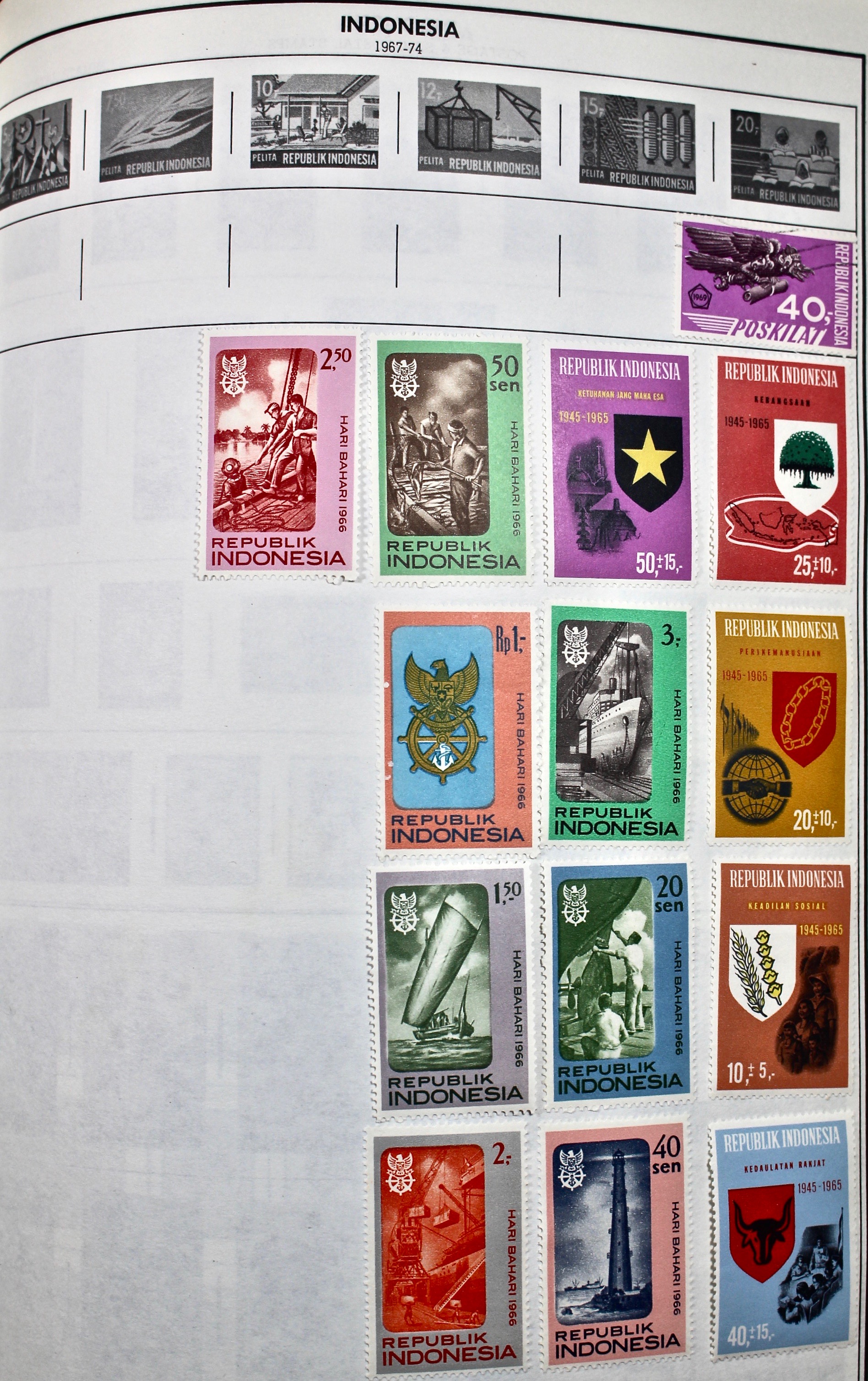 Two Volume Collection of "Standard World Stamp Album"