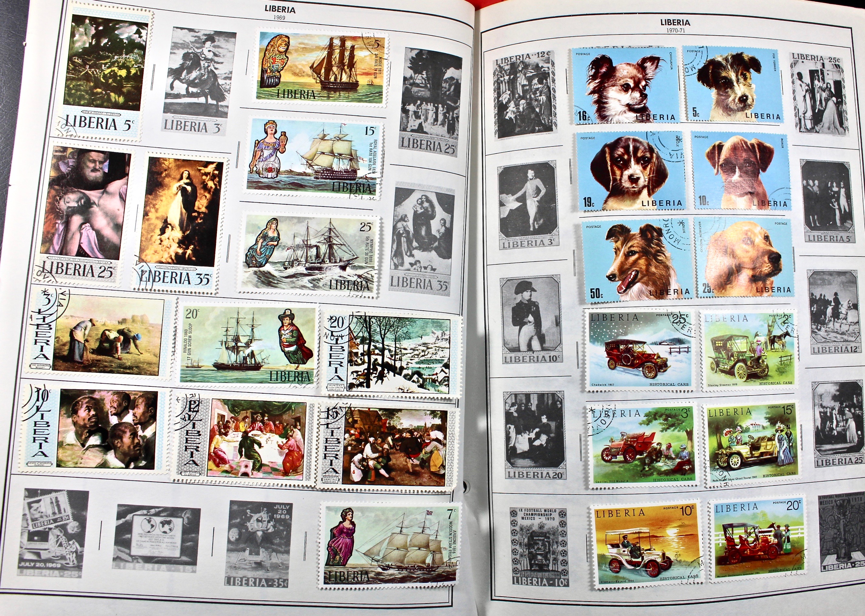 Two Volume Collection of "Standard World Stamp Album"