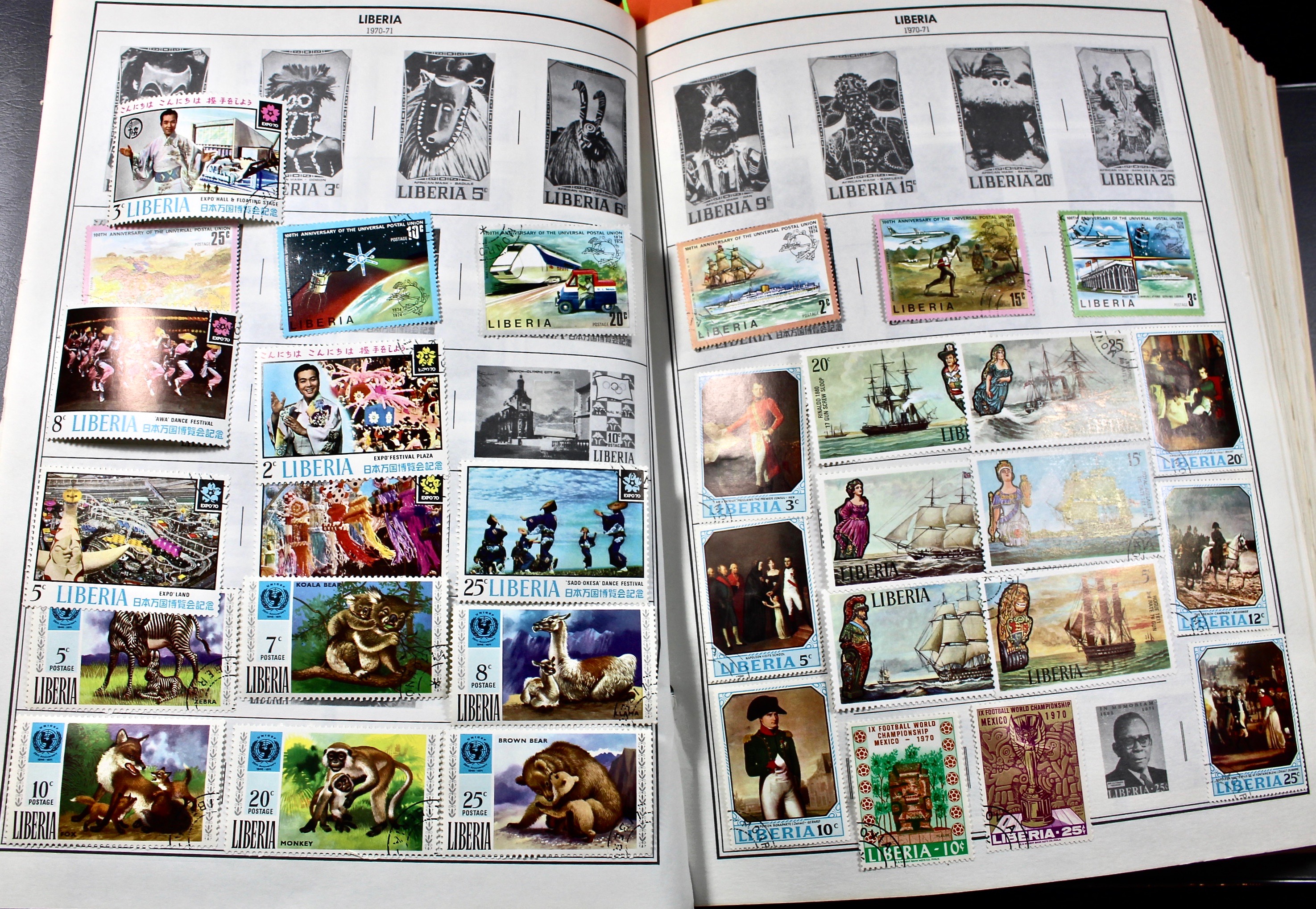 Two Volume Collection of "Standard World Stamp Album"