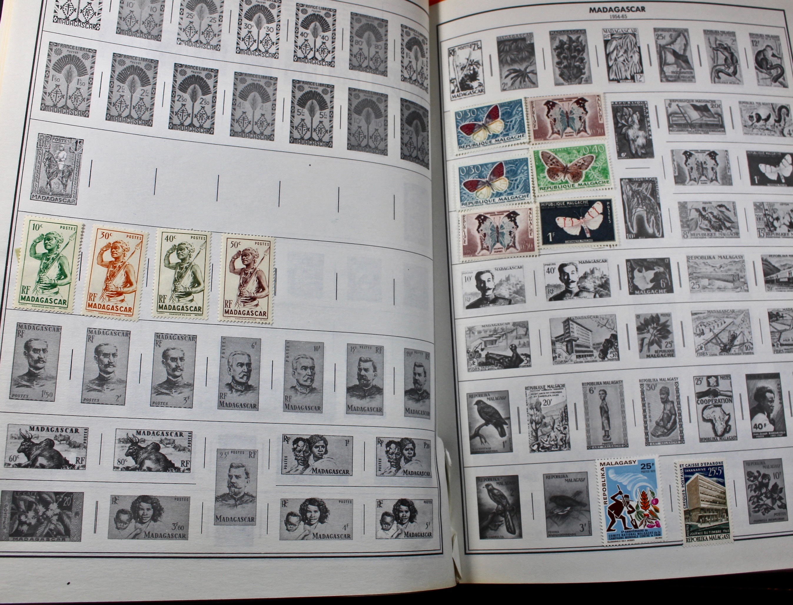 Two Volume Collection of "Standard World Stamp Album"