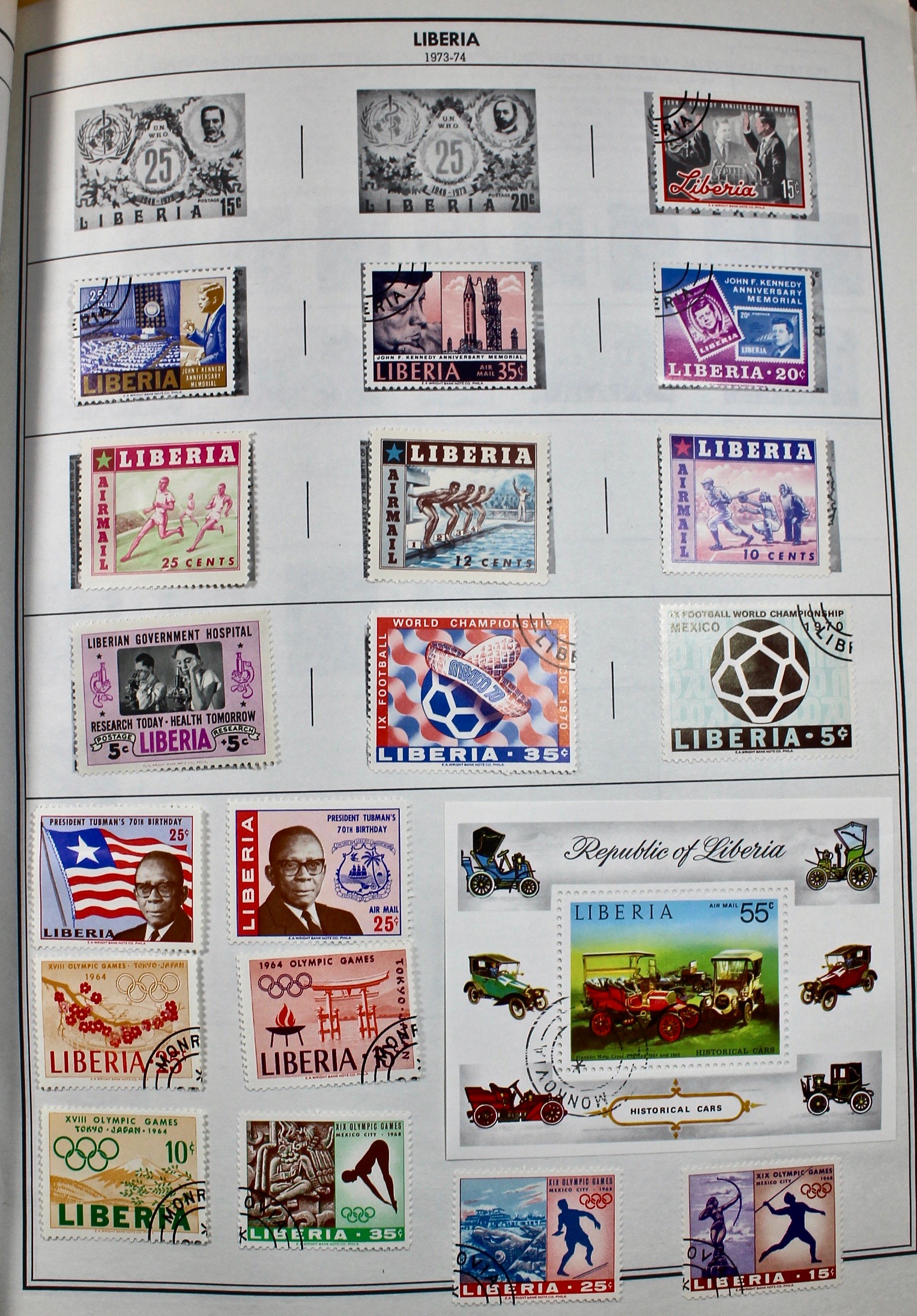 Two Volume Collection of "Standard World Stamp Album"