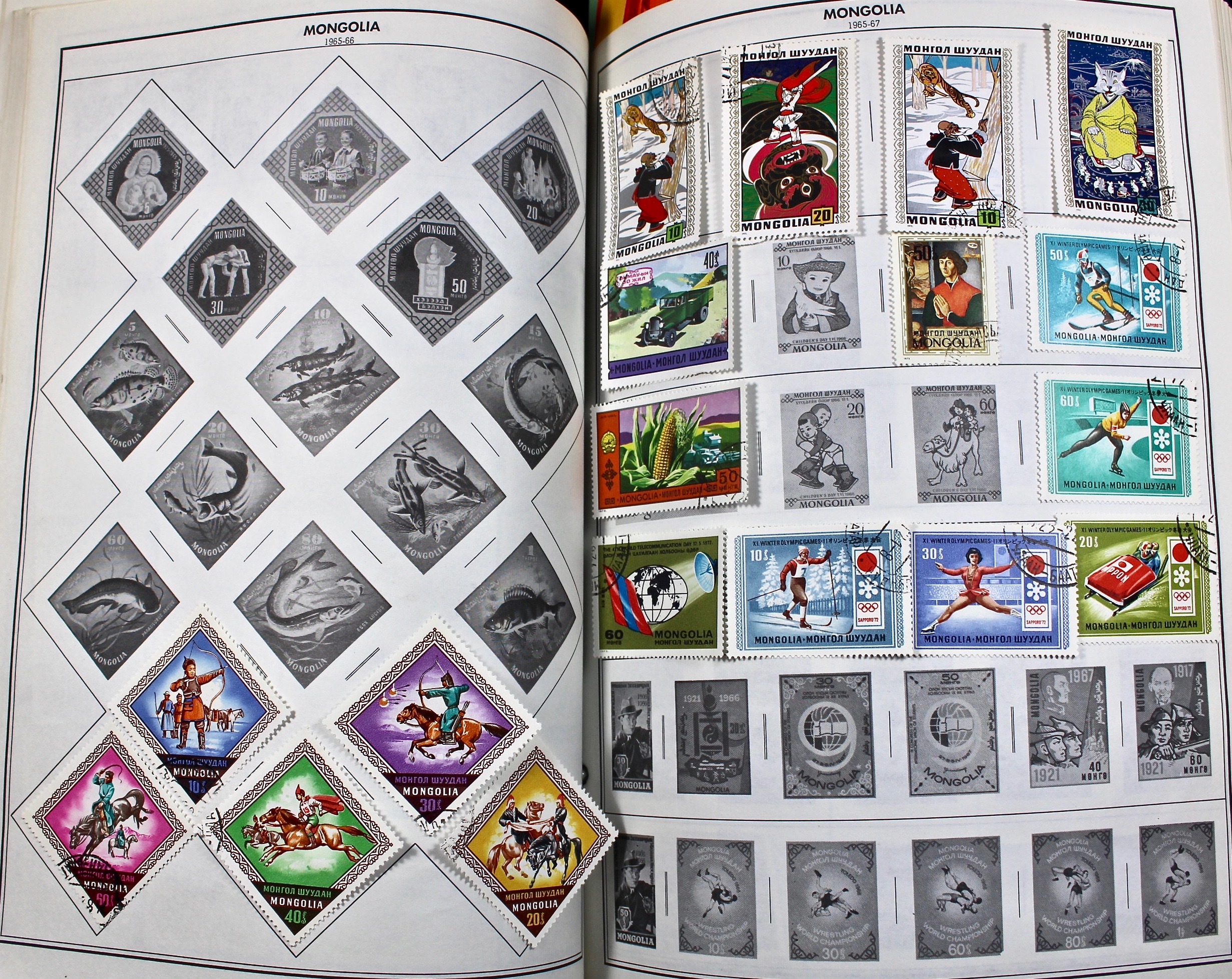 Two Volume Collection of "Standard World Stamp Album"