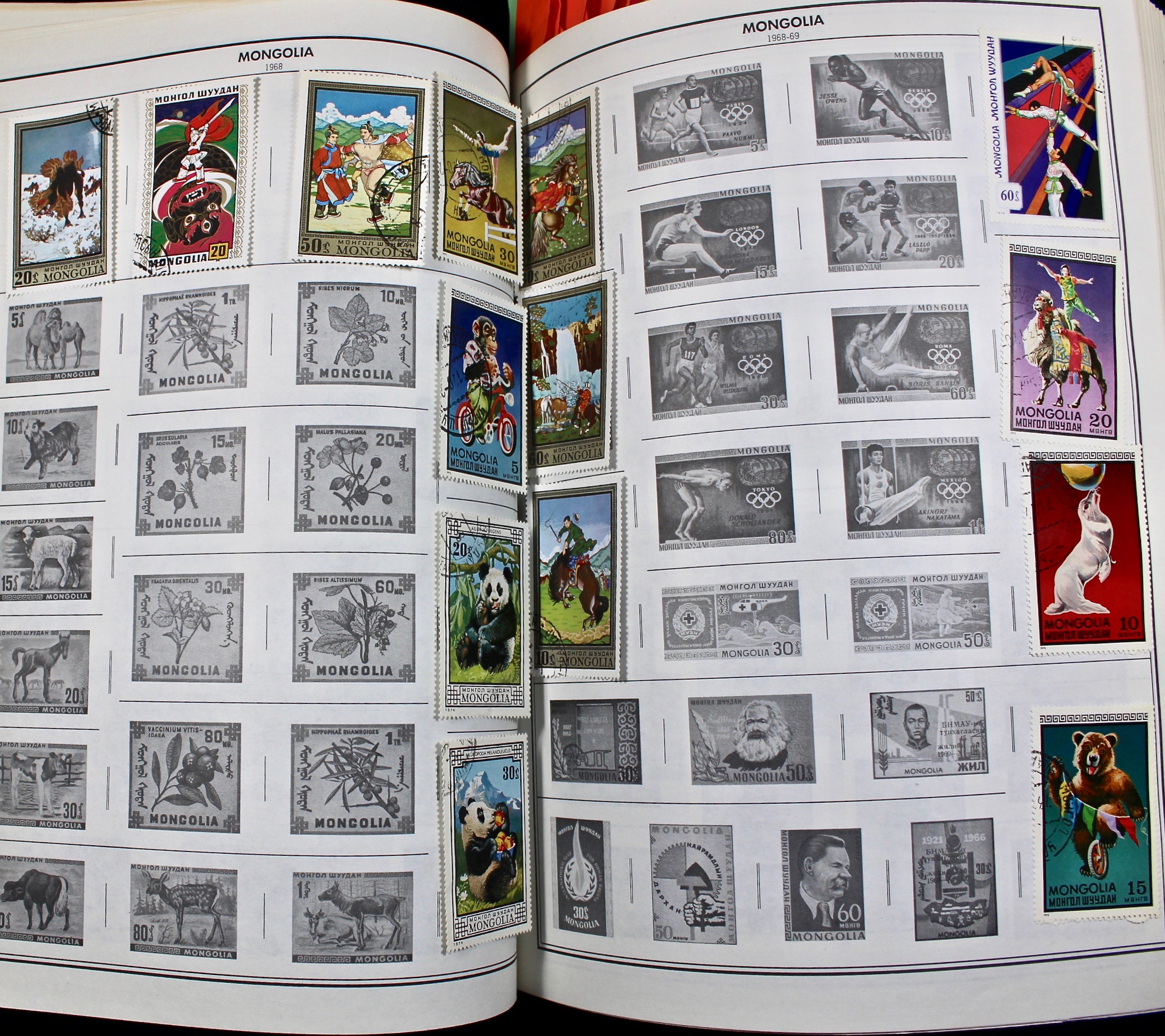 Two Volume Collection of "Standard World Stamp Album"