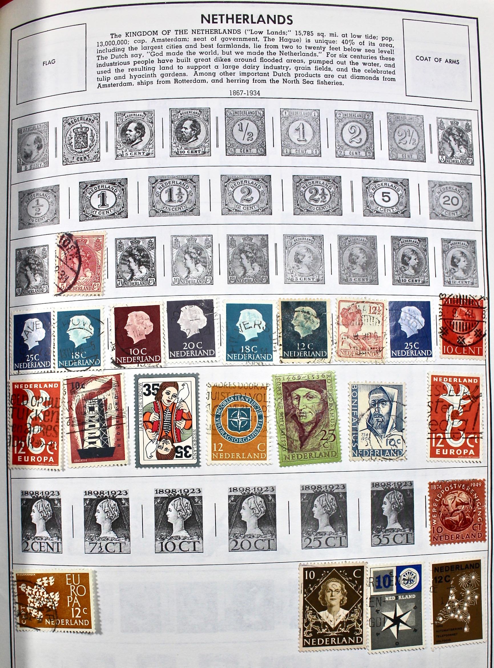 Two Volume Collection of "Standard World Stamp Album"