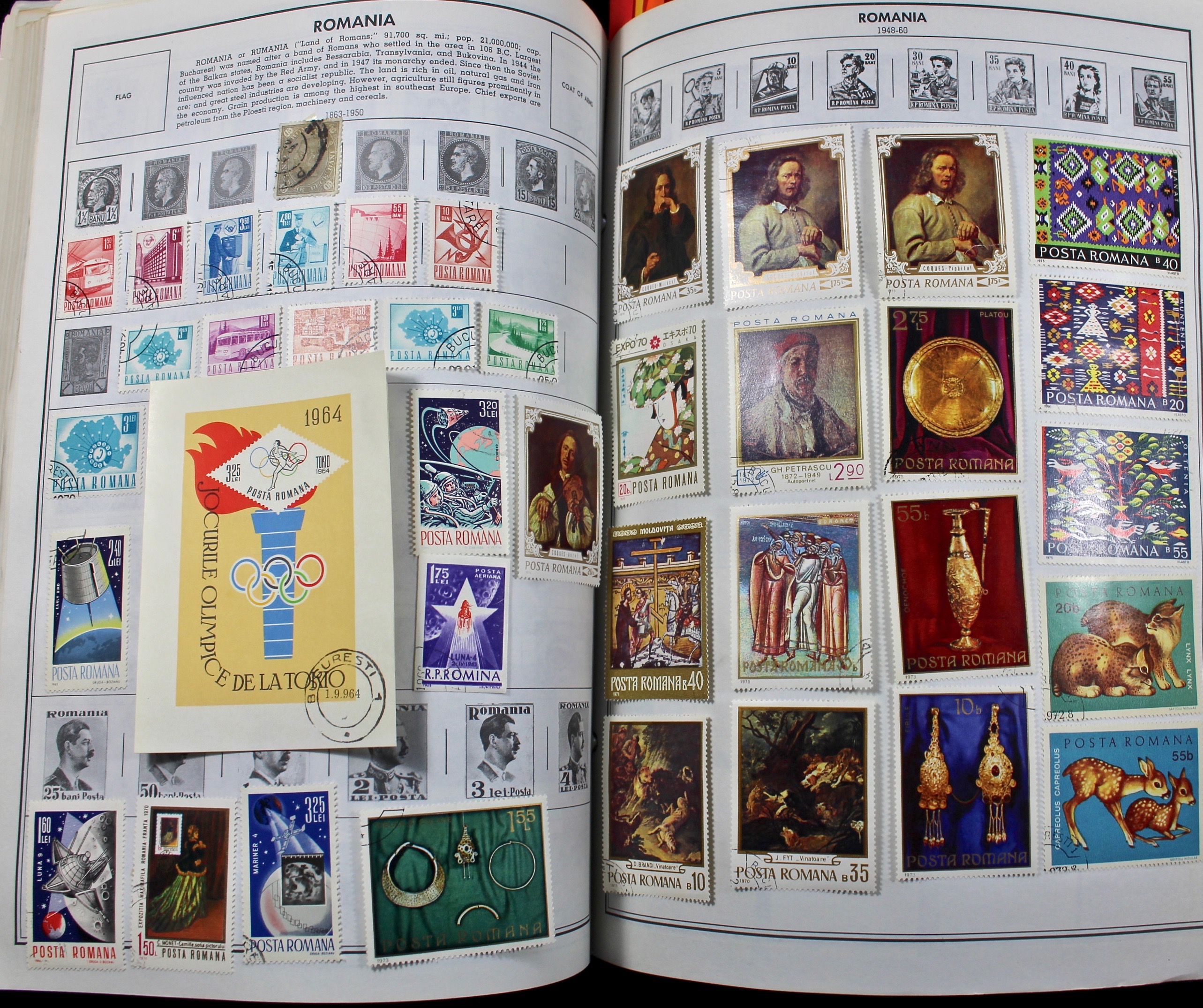 Two Volume Collection of "Standard World Stamp Album"