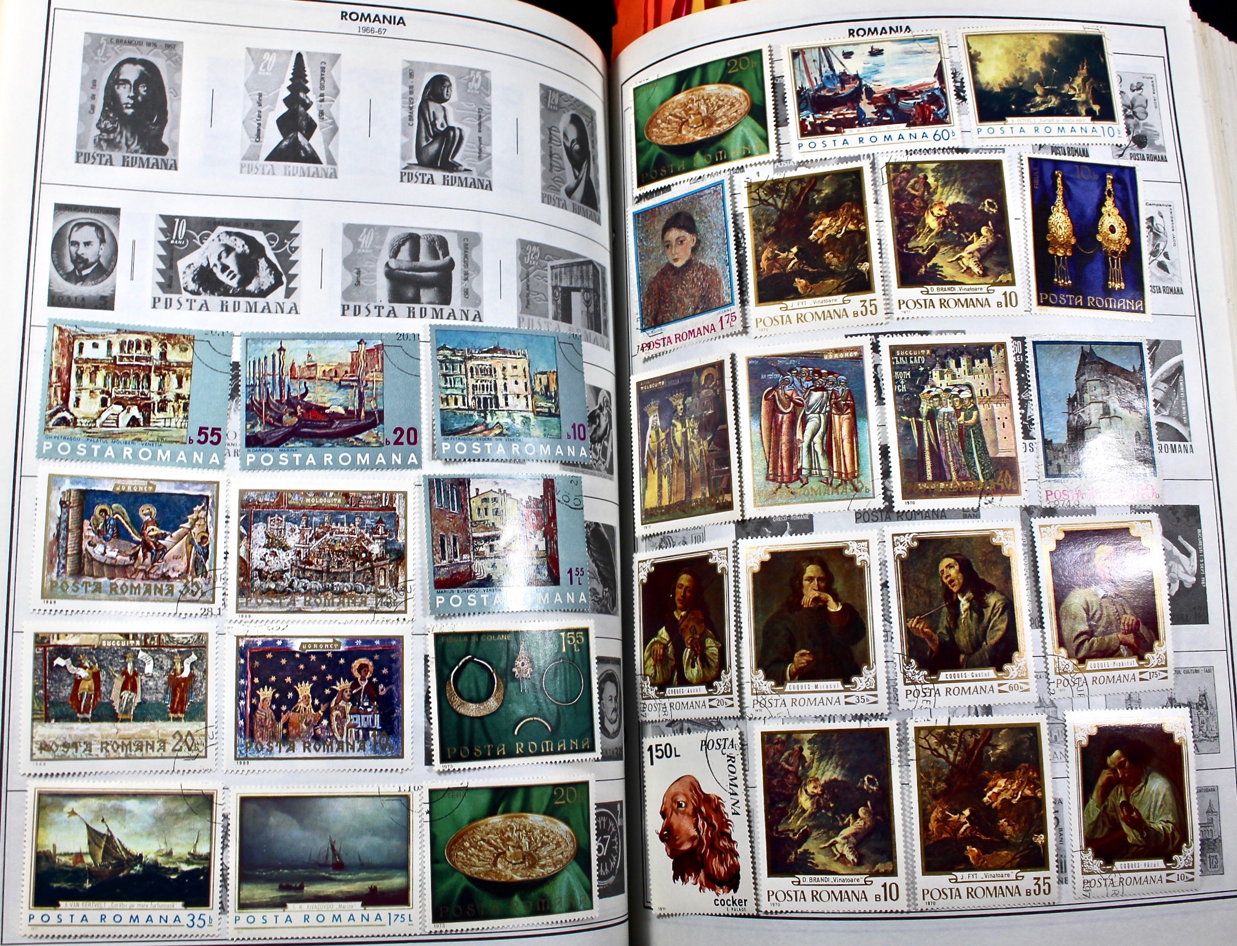 Two Volume Collection of "Standard World Stamp Album"