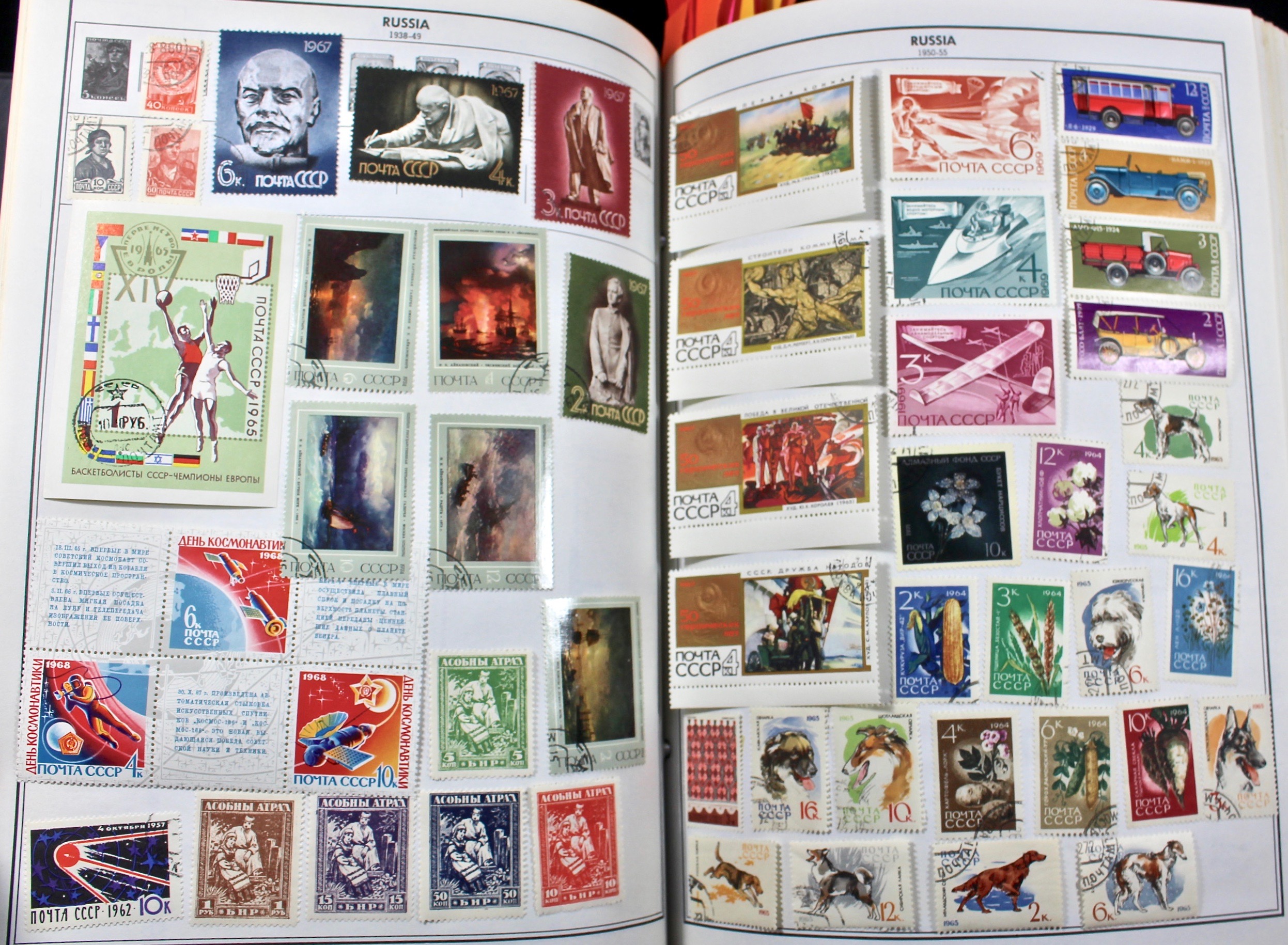 Two Volume Collection of "Standard World Stamp Album"