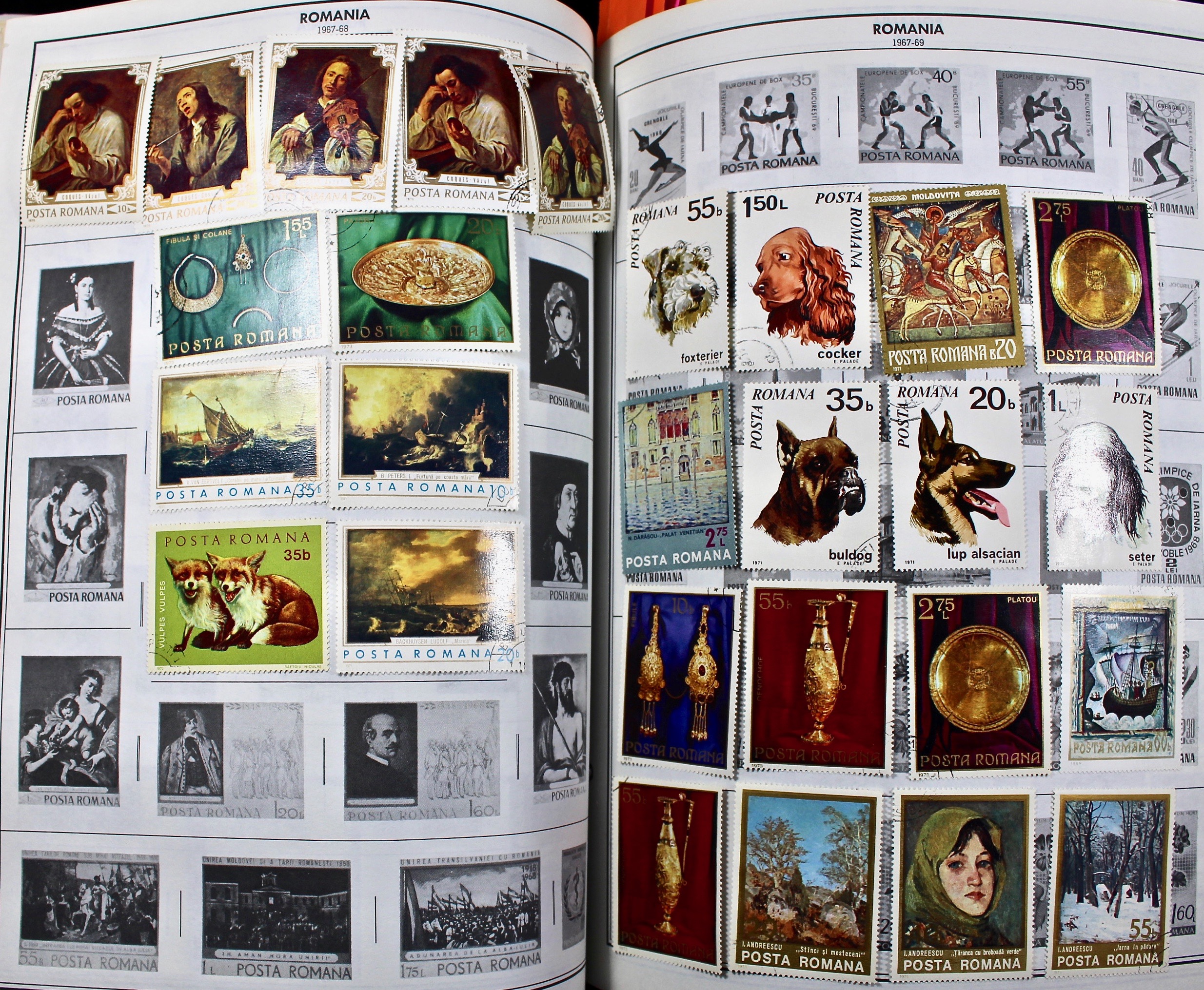Two Volume Collection of "Standard World Stamp Album"