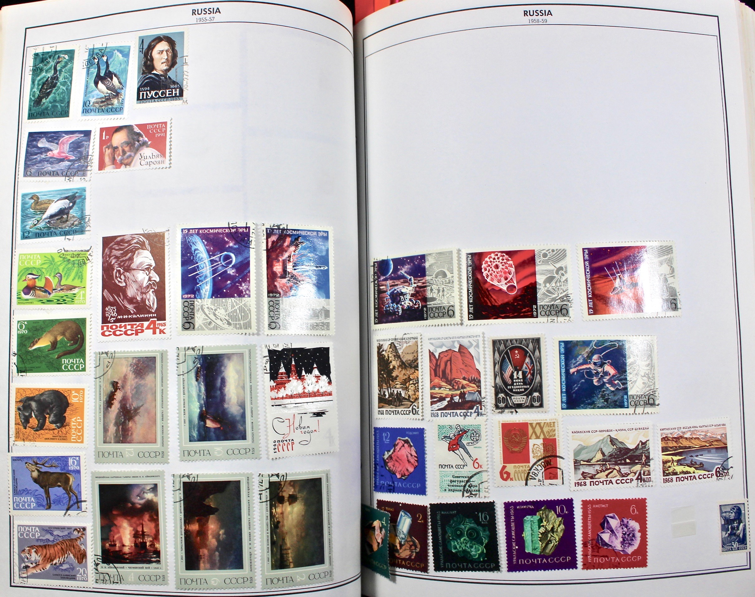 Two Volume Collection of "Standard World Stamp Album"