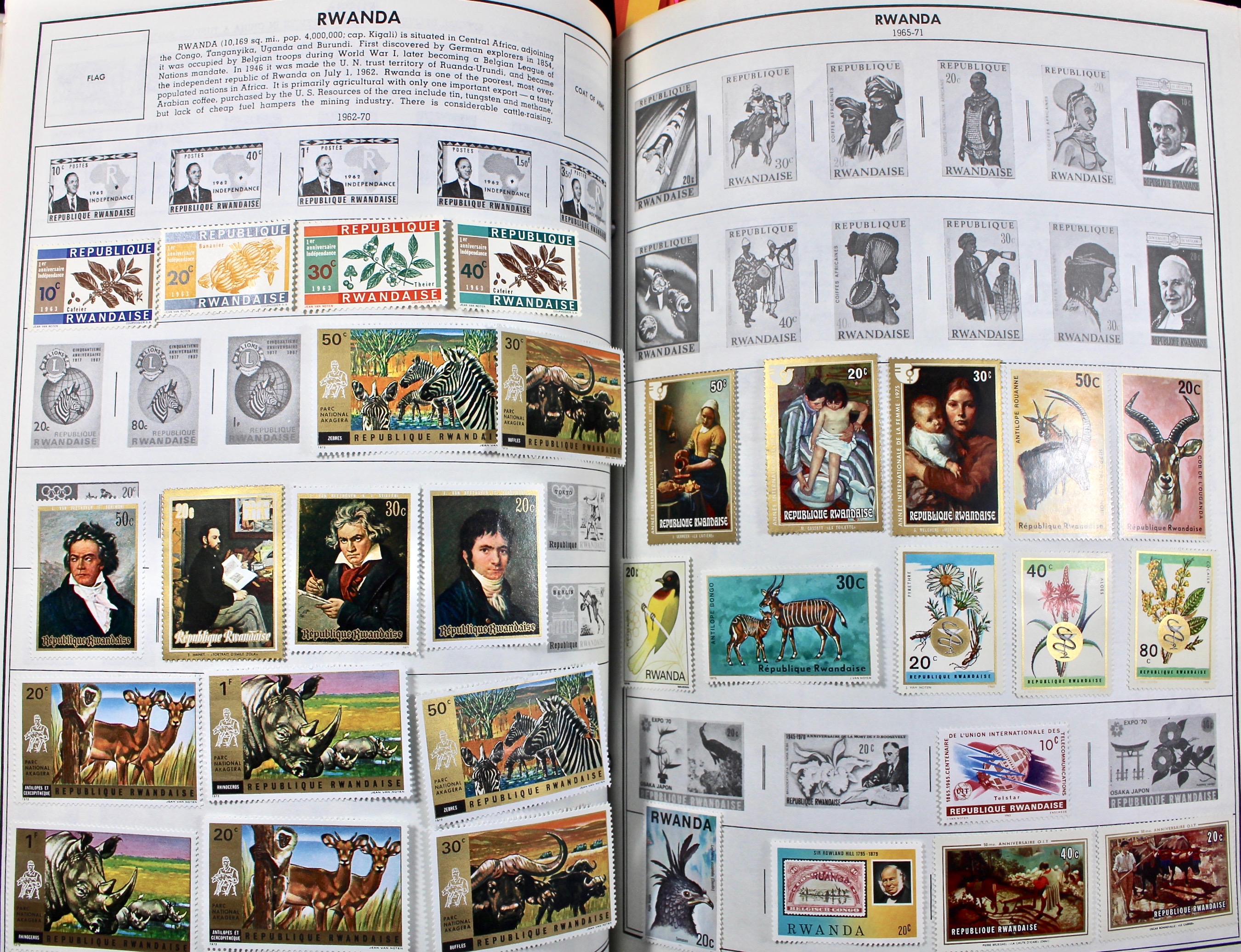 Two Volume Collection of "Standard World Stamp Album"