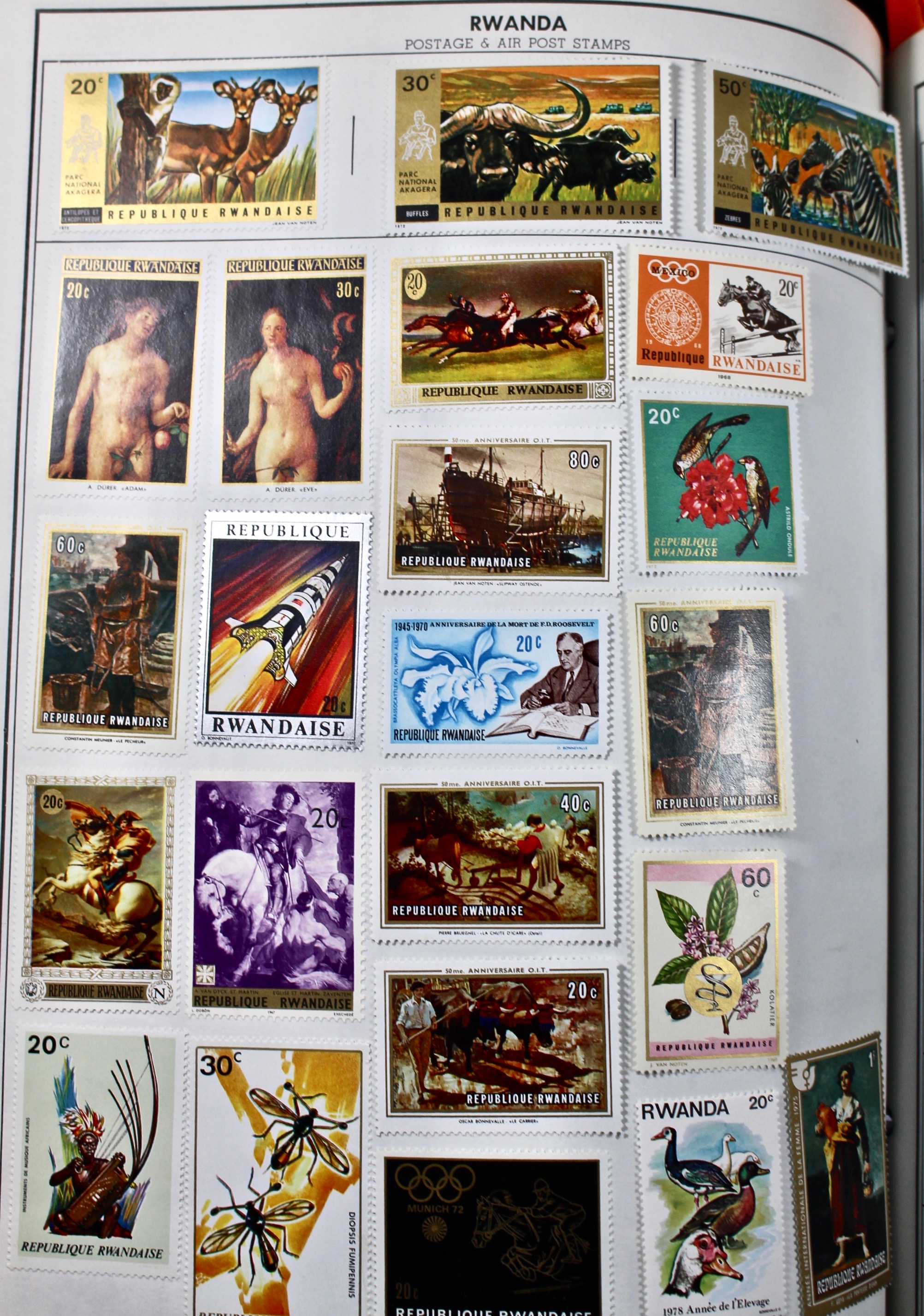Two Volume Collection of "Standard World Stamp Album"