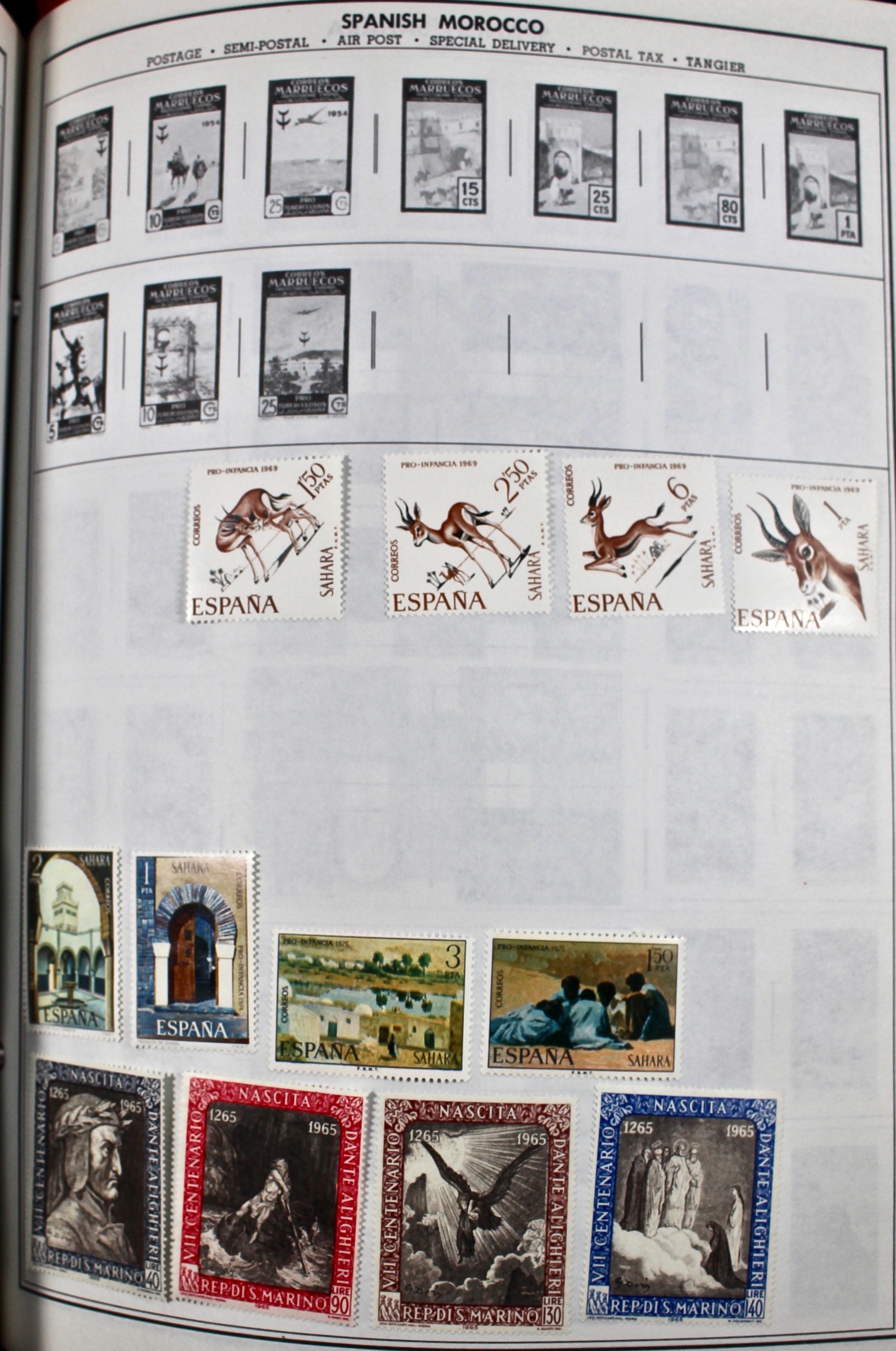 Two Volume Collection of "Standard World Stamp Album"
