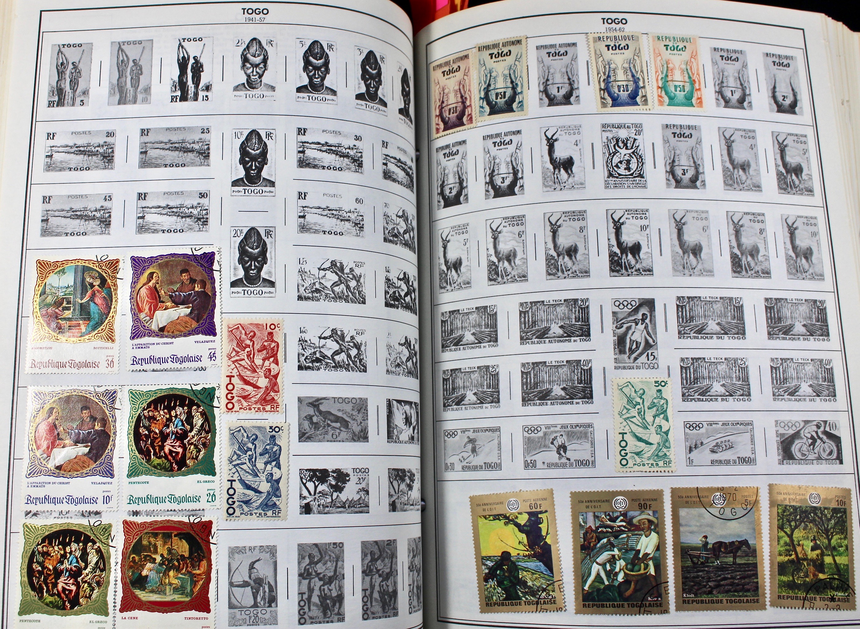 Two Volume Collection of "Standard World Stamp Album"