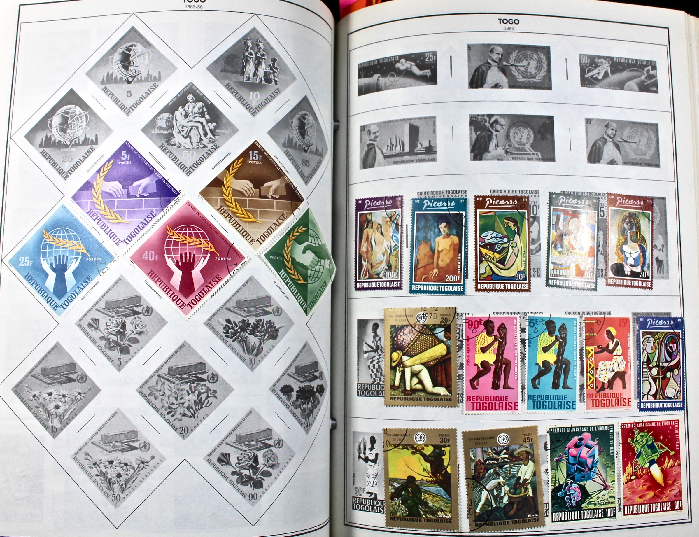 Two Volume Collection of "Standard World Stamp Album"