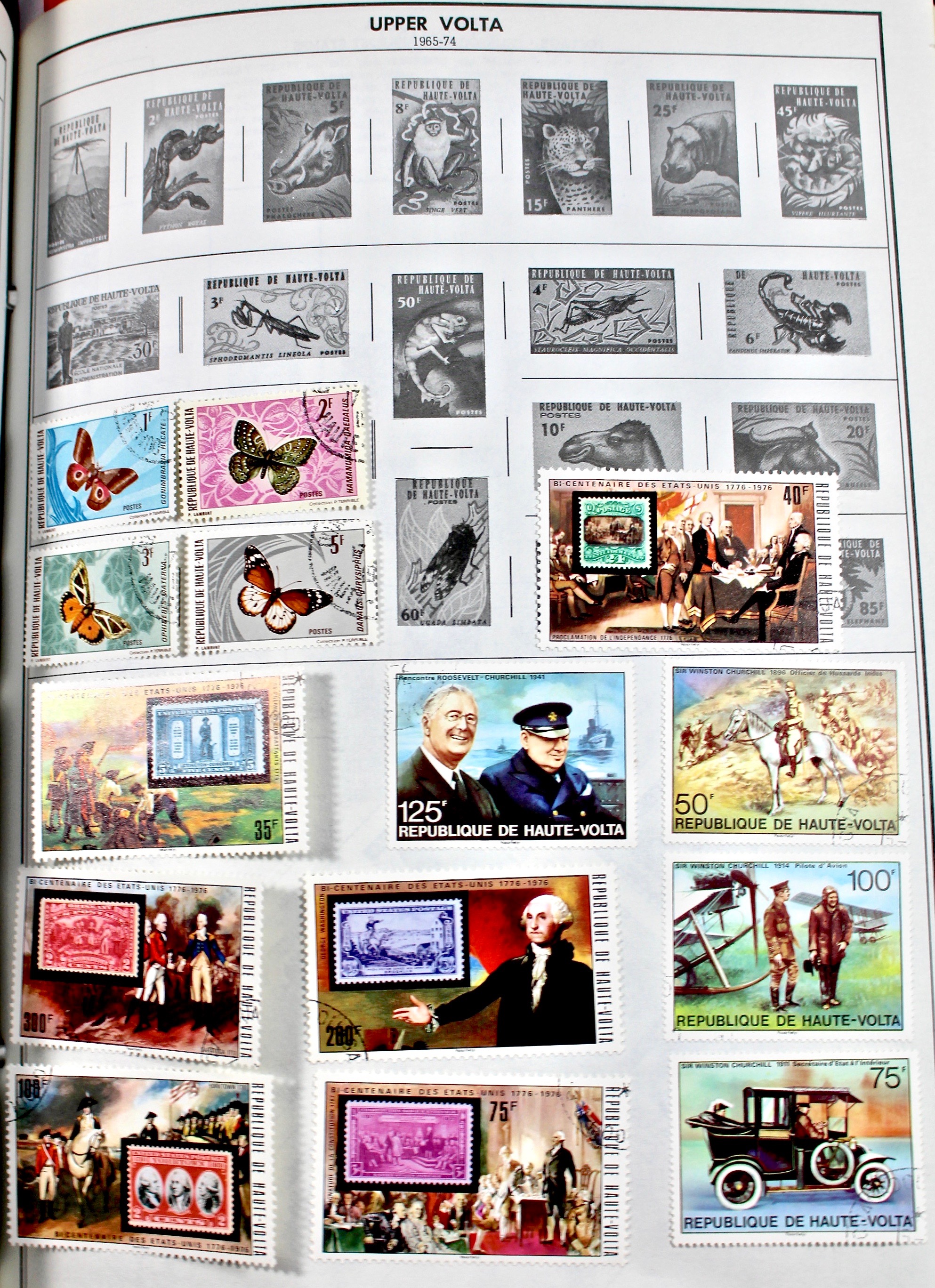 Two Volume Collection of "Standard World Stamp Album"