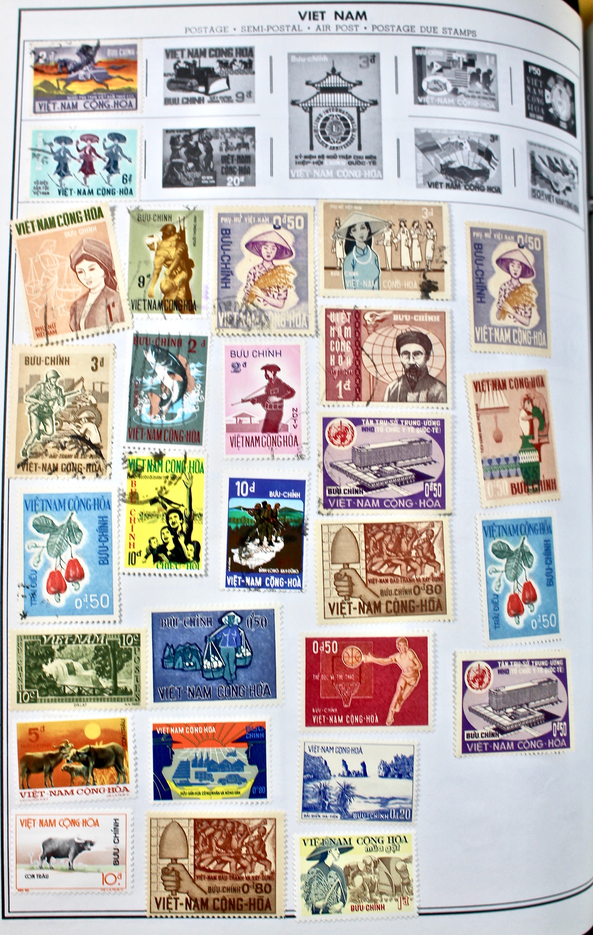 Two Volume Collection of "Standard World Stamp Album"
