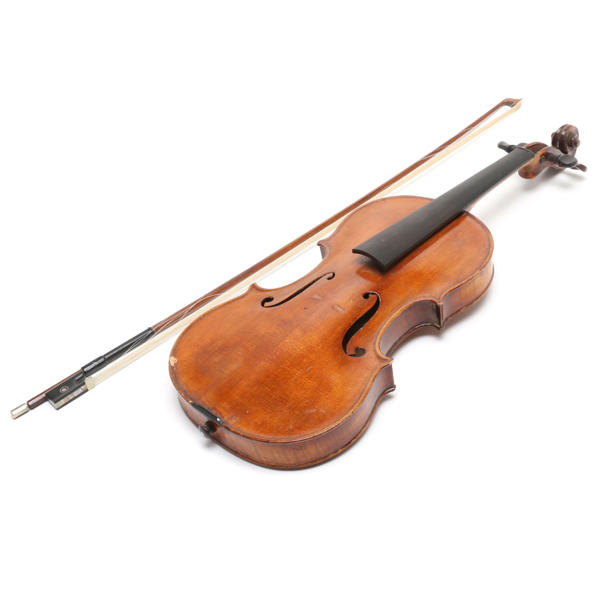 1904 Robert Glier Rudolf Wurlitzer Violin and Dodd Bow