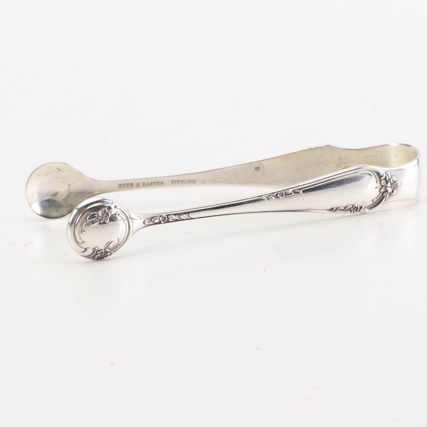 Reed & Barton Sterling Silver Sugar Cube Tongs