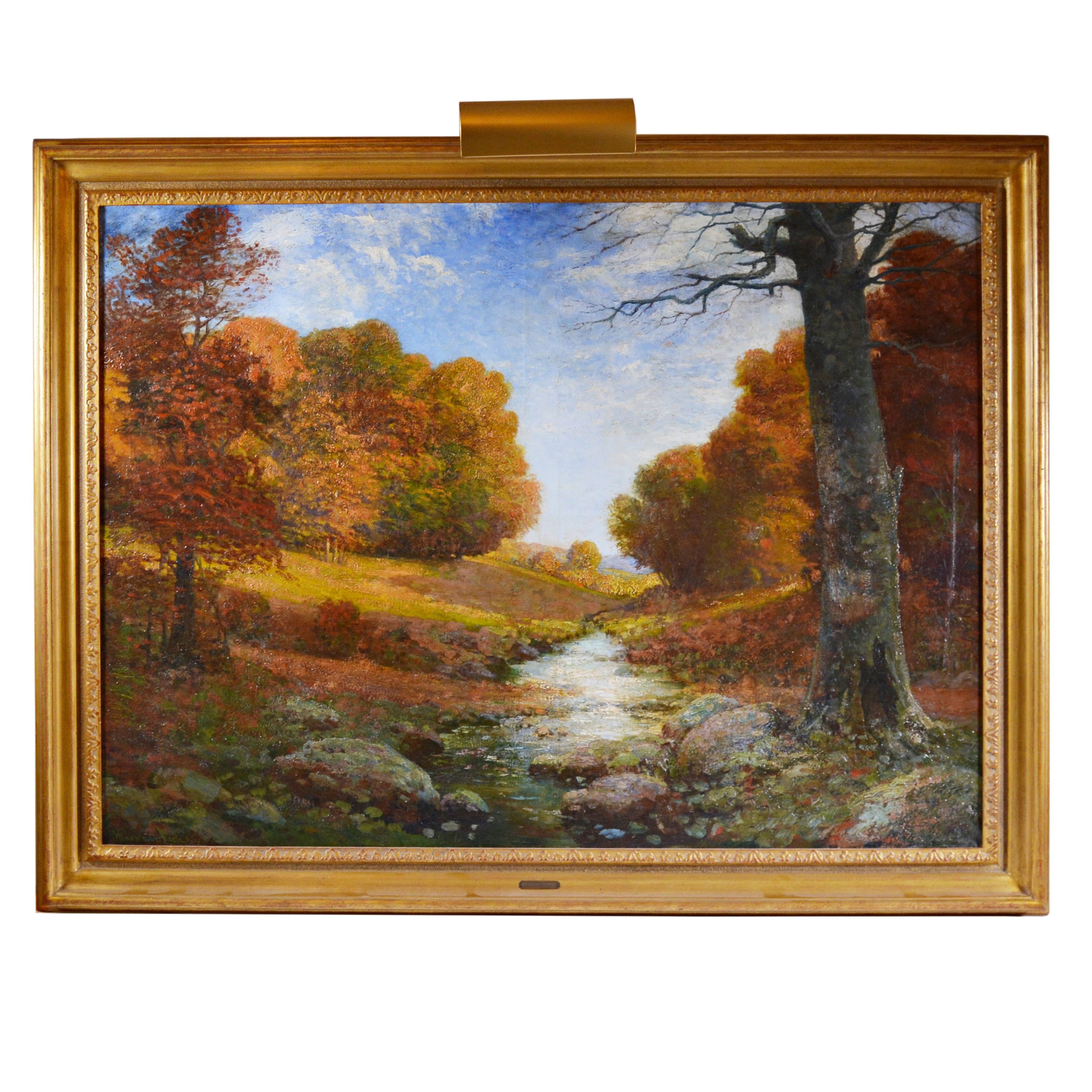Maxwell Foster Oil Painting of Landscape, Early 20th Century