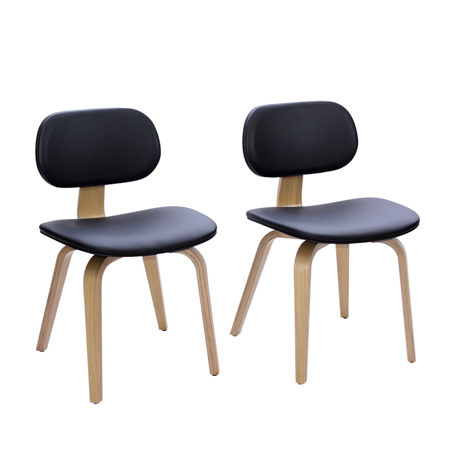 Two Gus Modern Accent Chairs, Contemporary