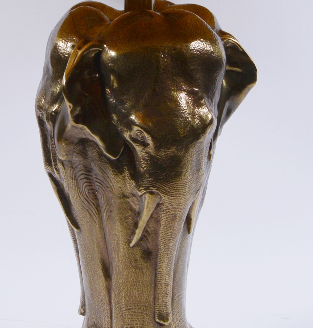 Frederick Cooper Sculptural Brass Elephant Table Lamp