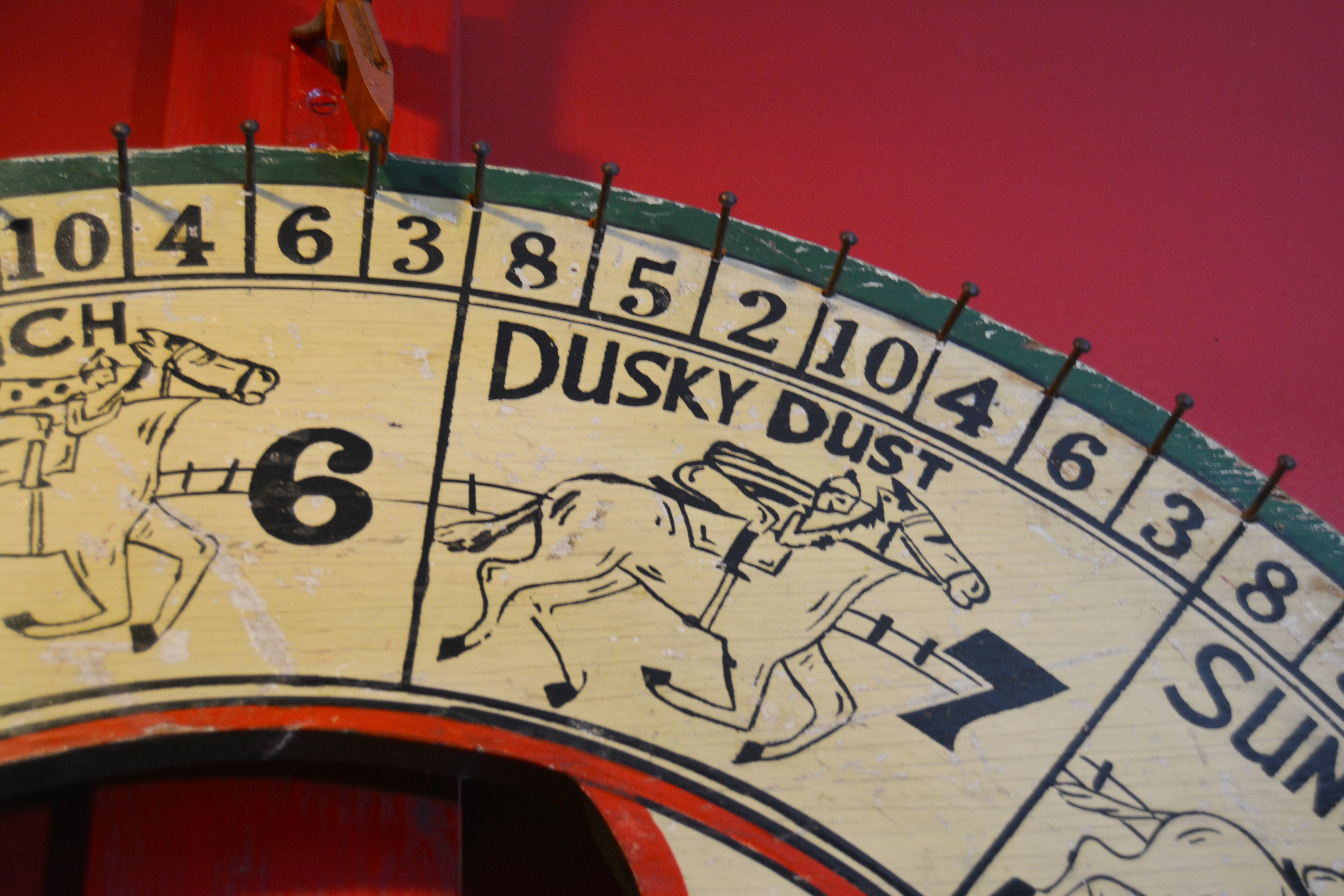 Vintage Horse Racing Gaming Wheel