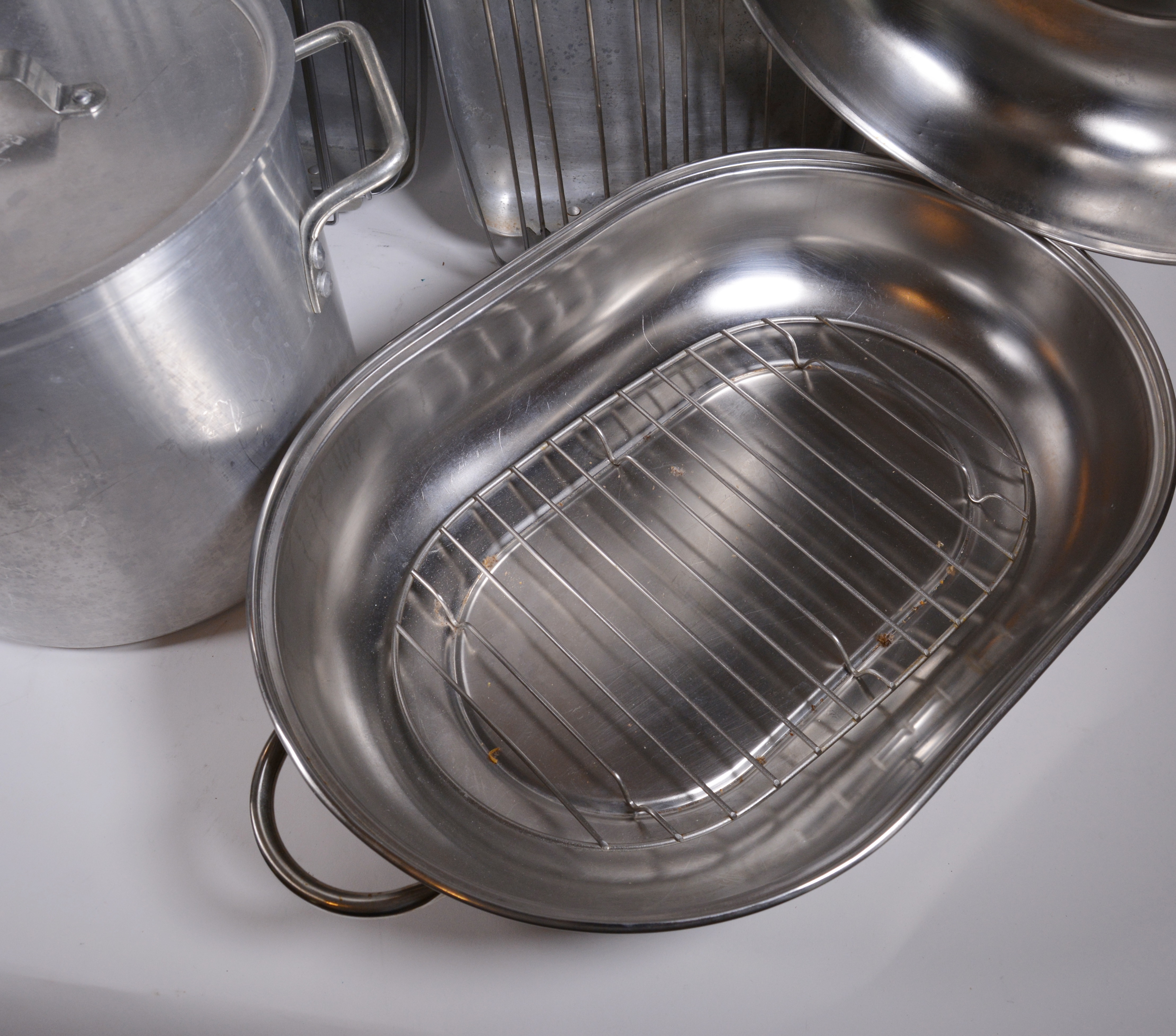Revere Ware Stainless Roaster and Other Cookware