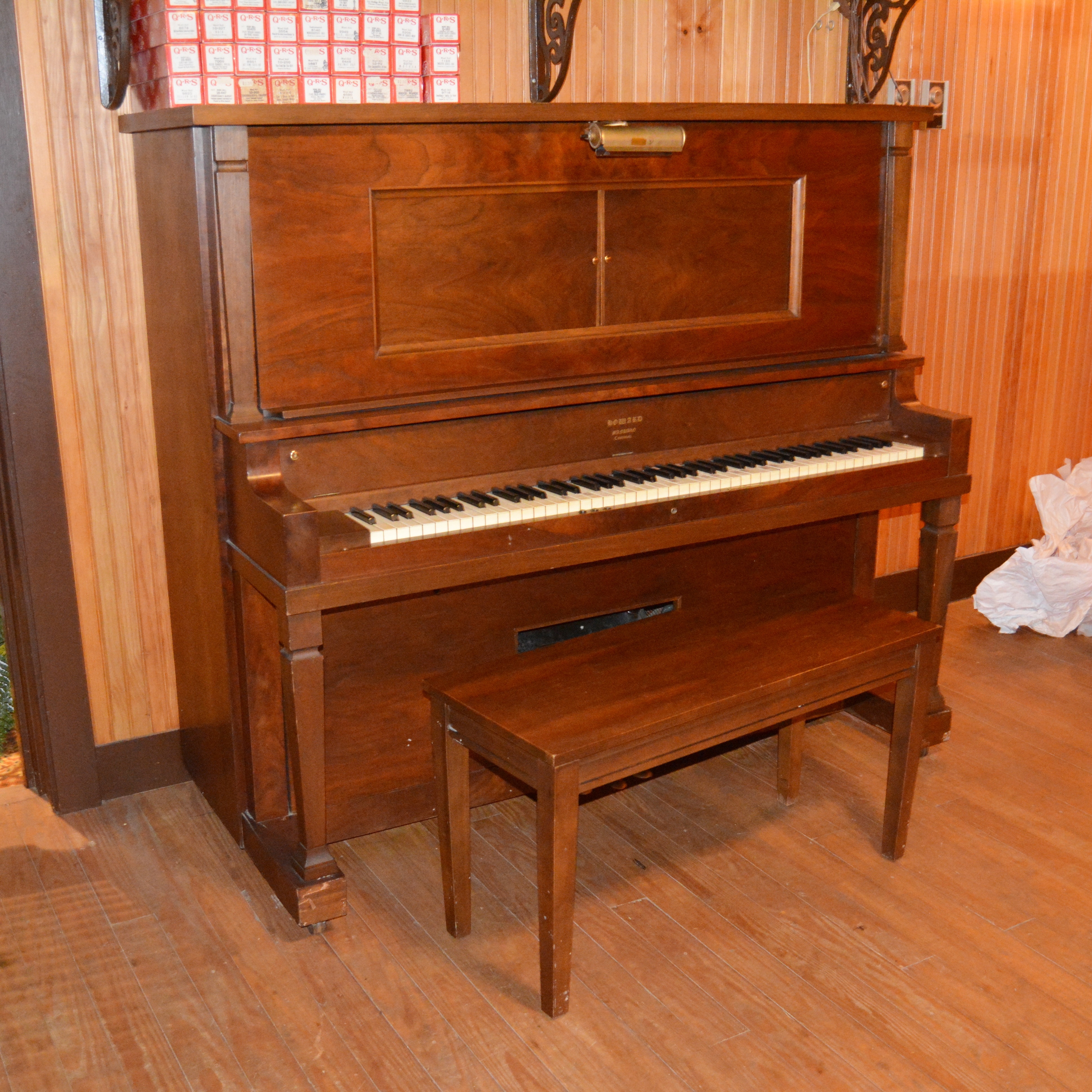 Howard Manualo Player Piano by Baldwin and Bench, Circa 1920s