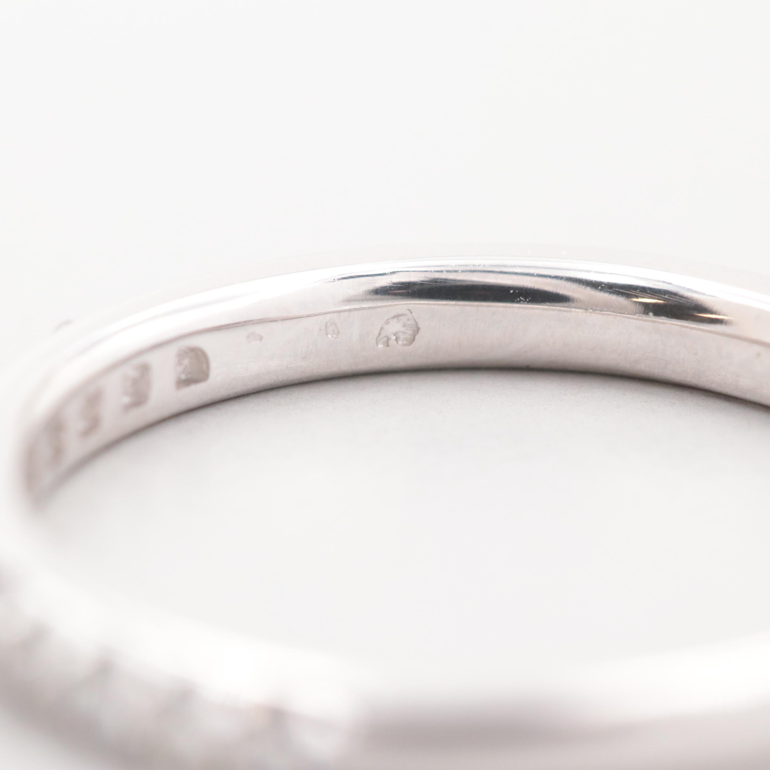 14K White Gold 1.76 CTW Diamond Ring Set with GIA Report