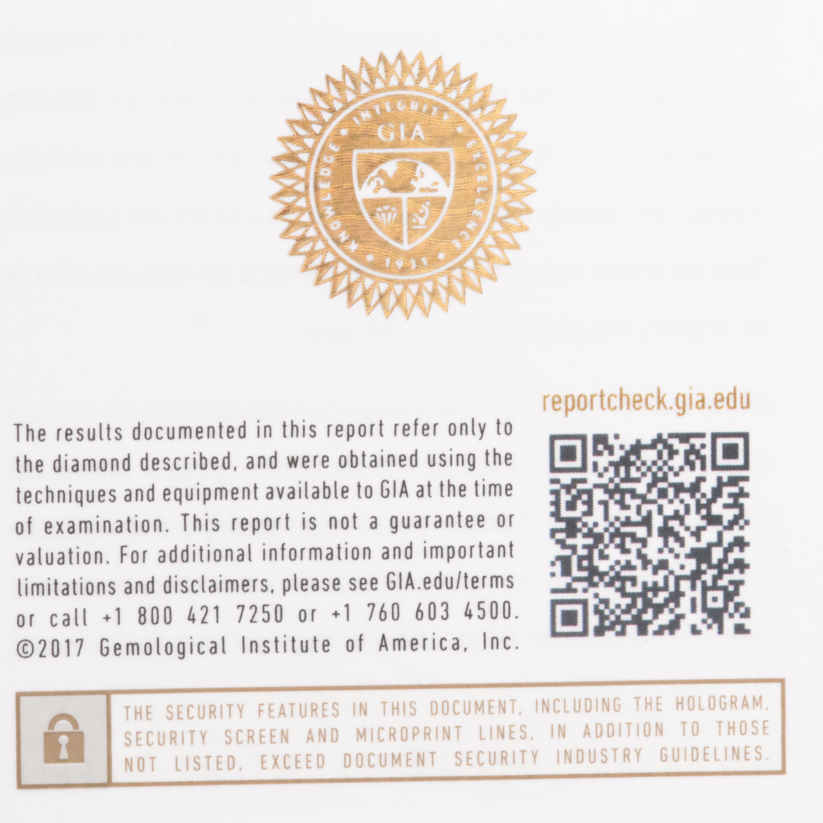 14K White Gold 1.76 CTW Diamond Ring Set with GIA Report