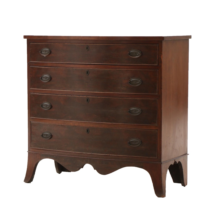 Hepplewhite Style Mahogany Chest of Drawers