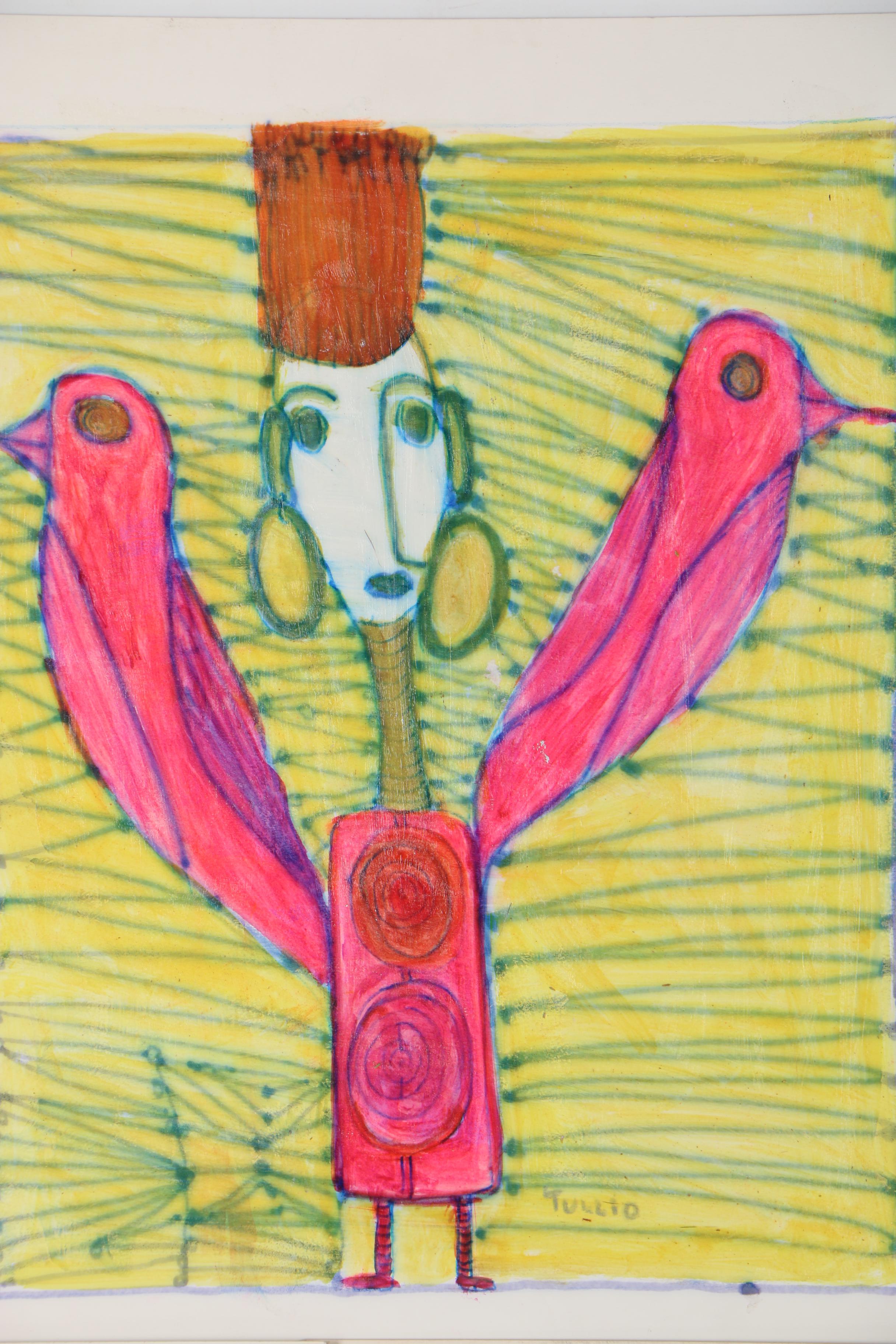 Charles Tullio Mixed Media Paintings