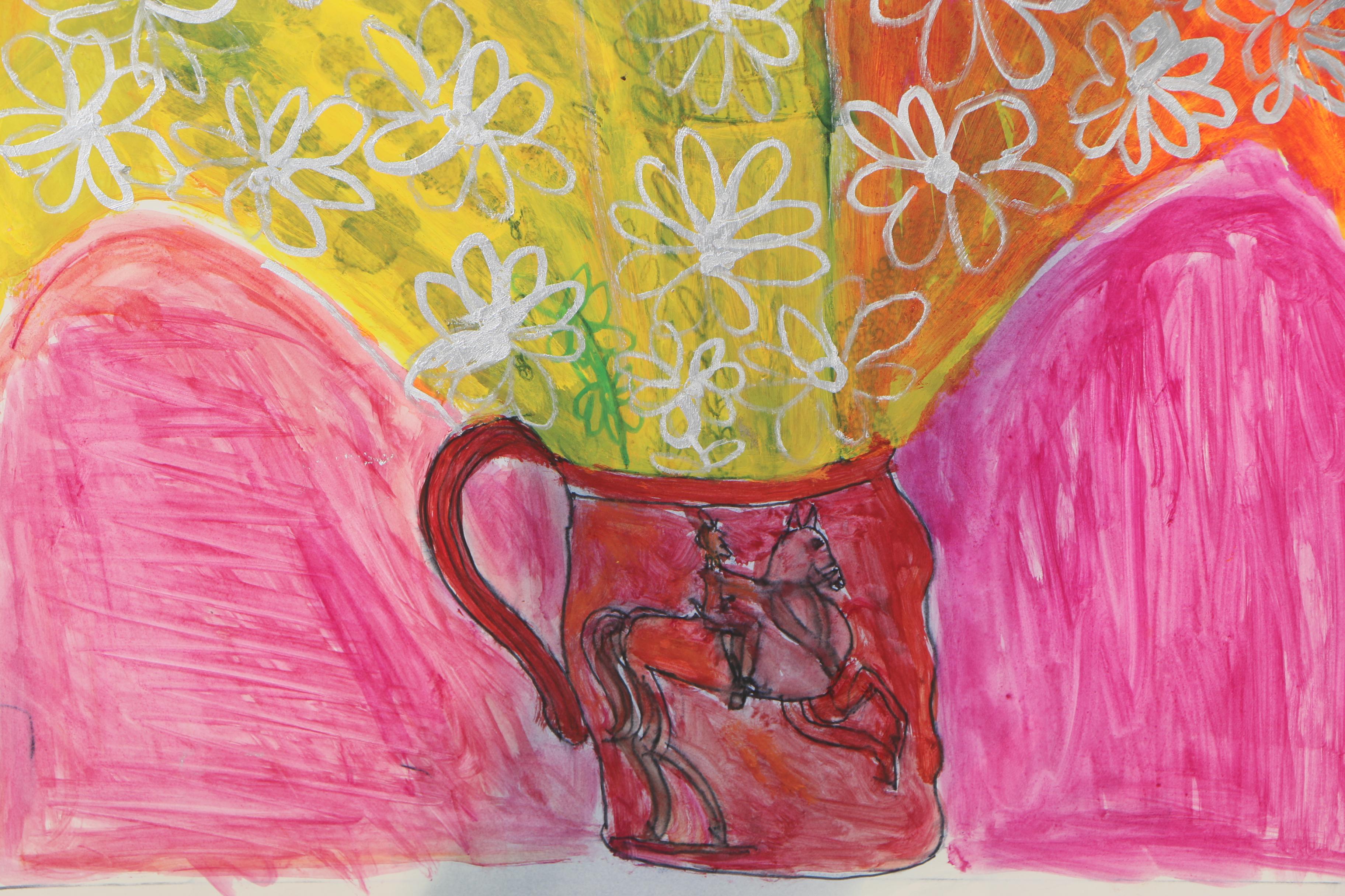 Charles Tullio Mixed Media Paintings