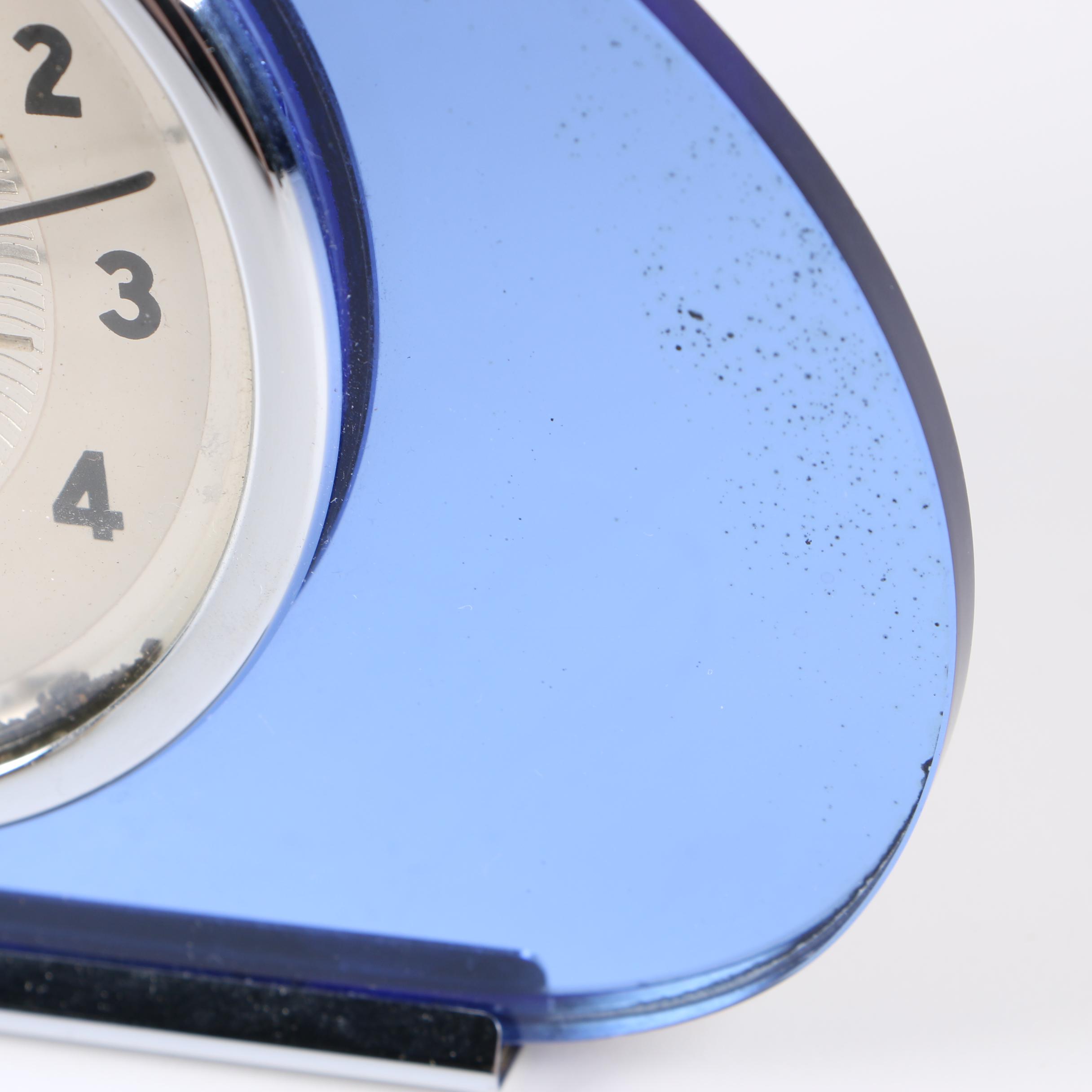 Seth Thomas Blue "Sequin" Electric Mantel Clock, circa 1940