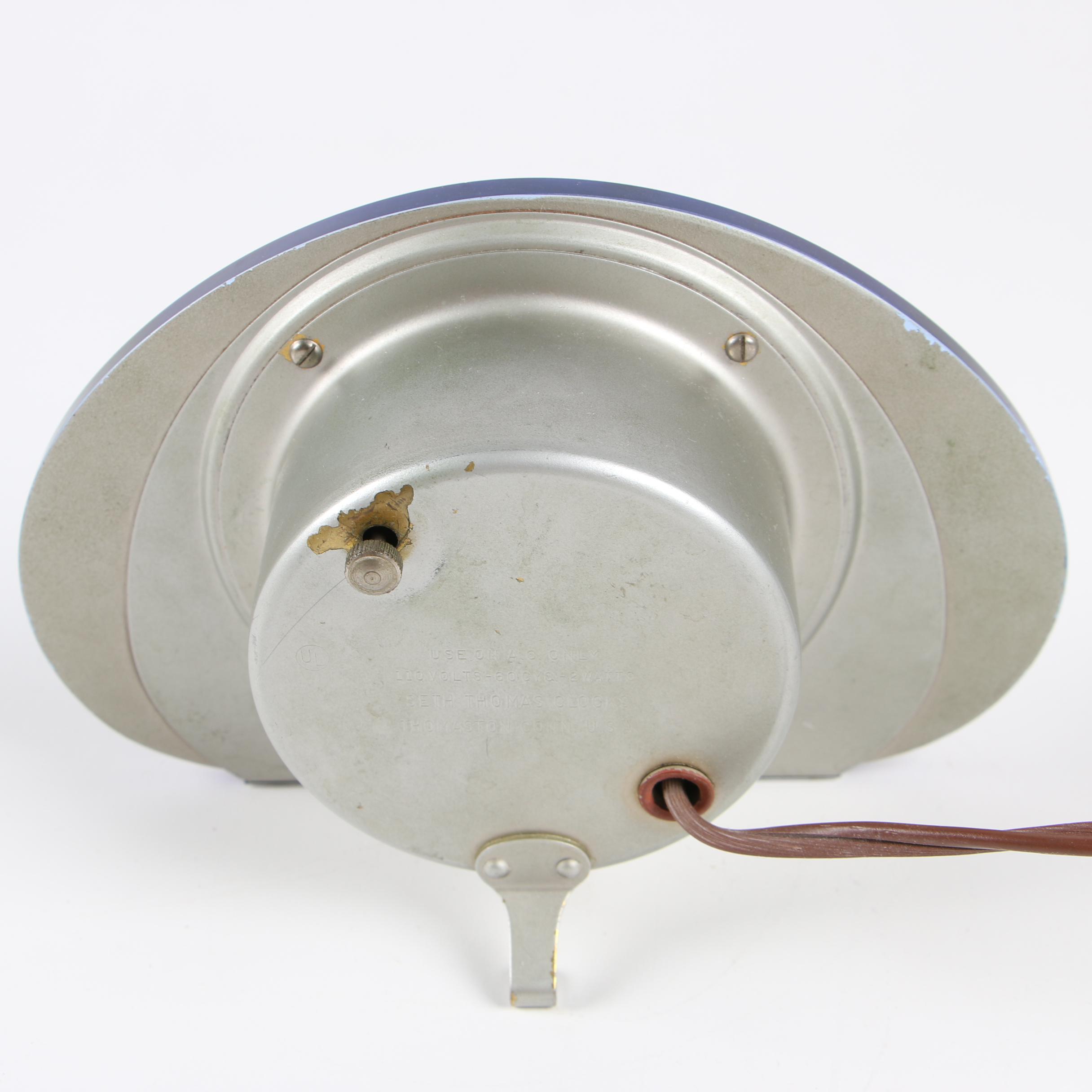 Seth Thomas Blue "Sequin" Electric Mantel Clock, circa 1940