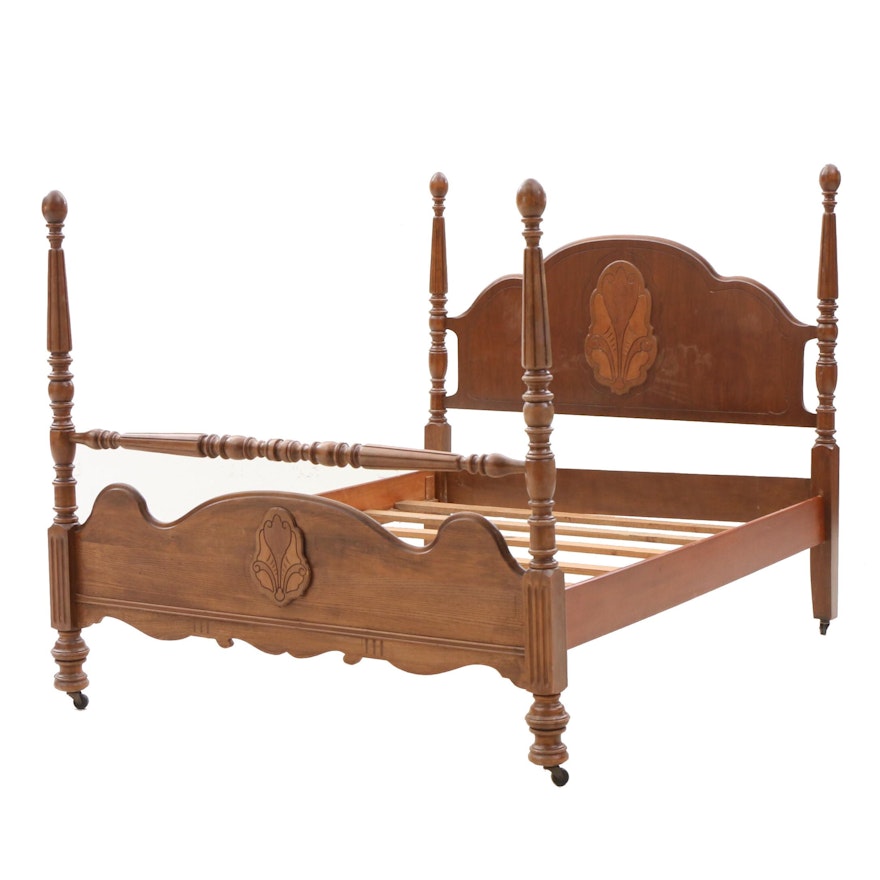 Colonial Style Walnut Full Bed