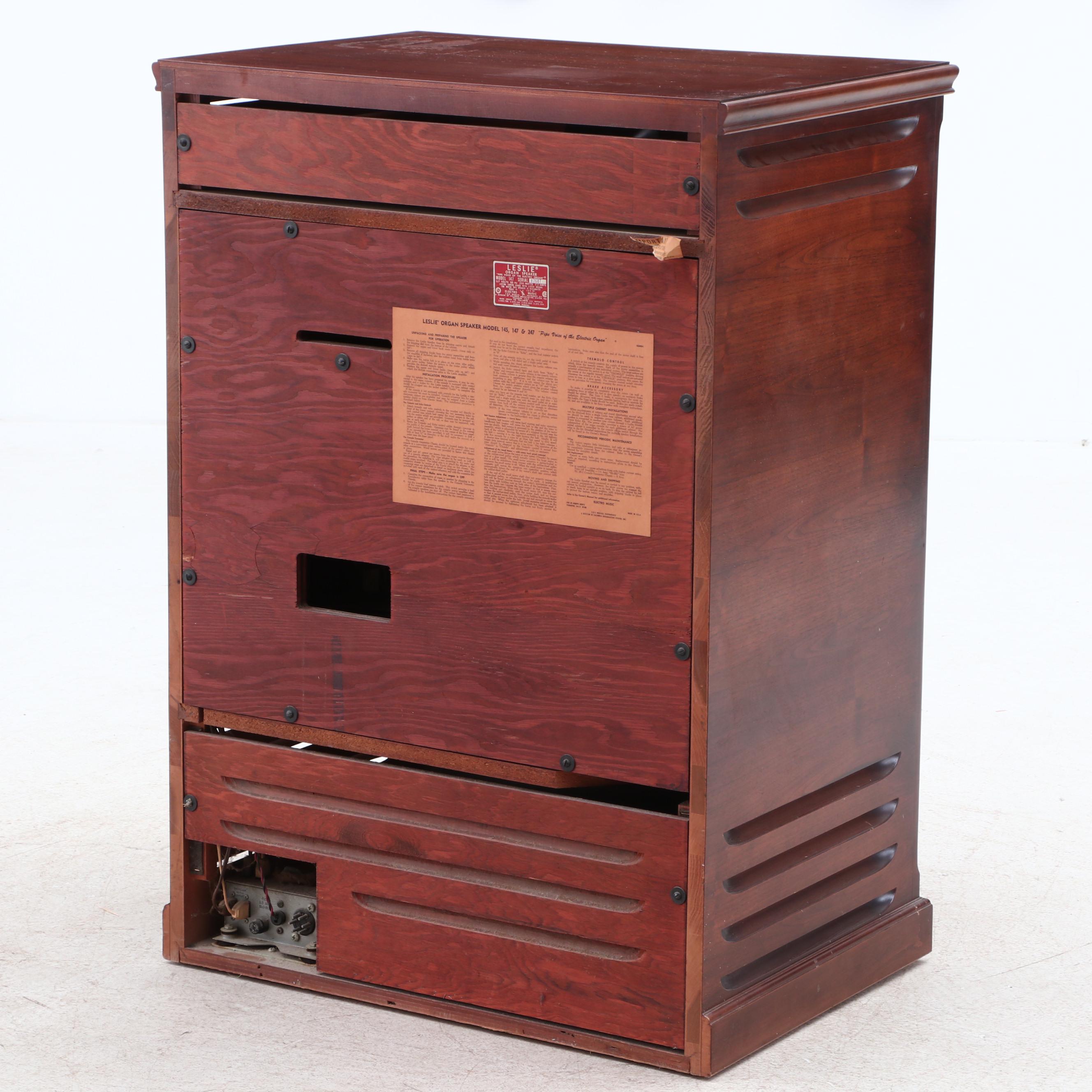 Leslie Mahogany Veneer Organ Speaker