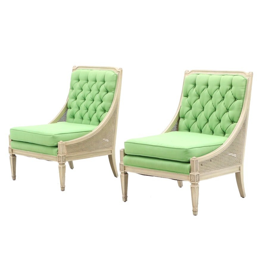 Louis XVI Style Cane Chairs, Mid-Century