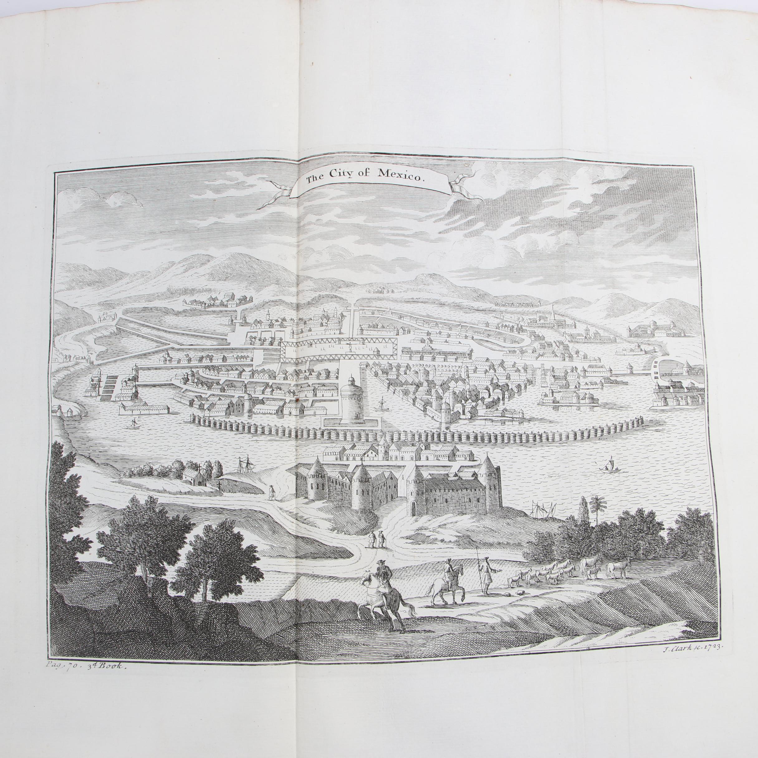 1724 Illustrated "History of the Conquest of Mexico by the Spaniards"