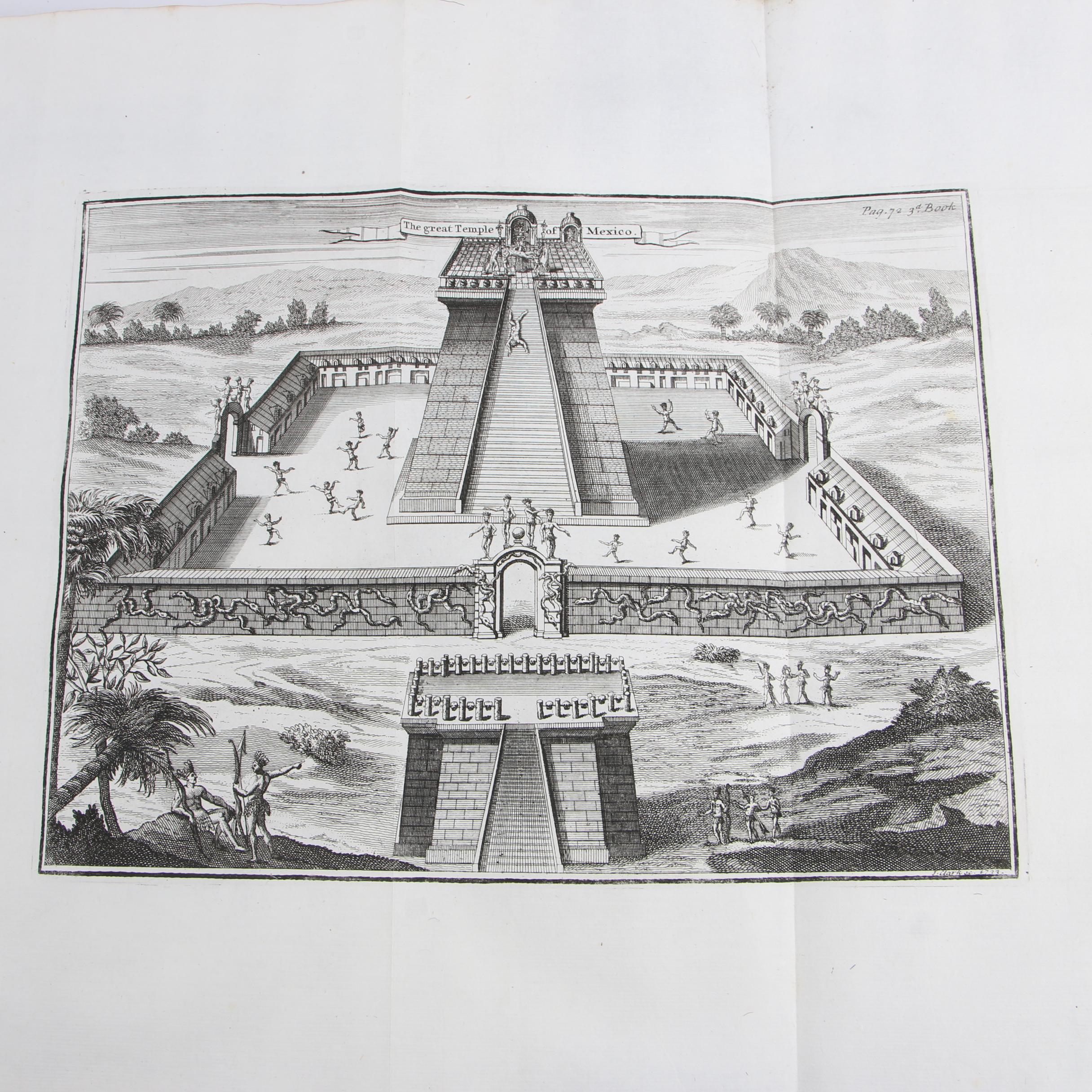 1724 Illustrated "History of the Conquest of Mexico by the Spaniards"