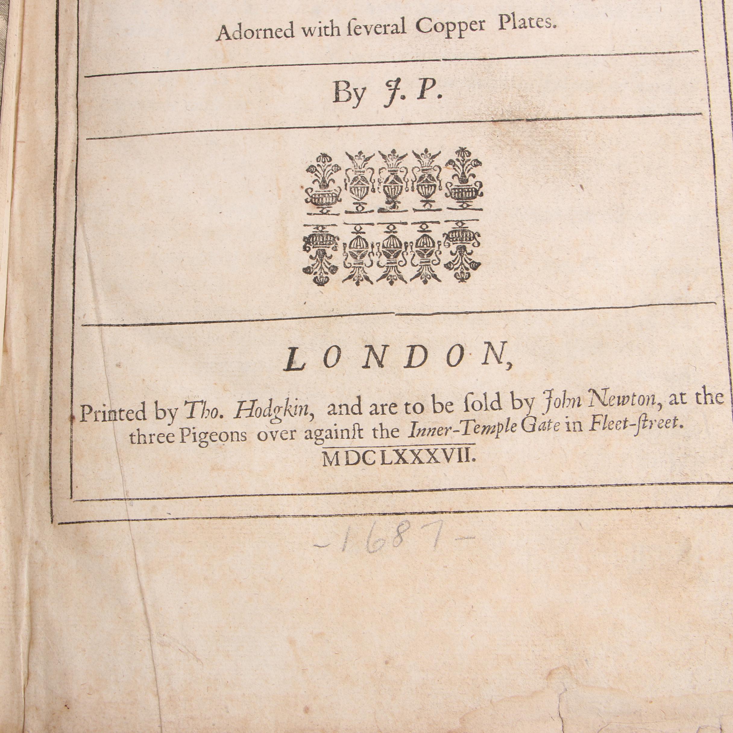 1687 "Don Quixote" First Edition Translated by John Philips