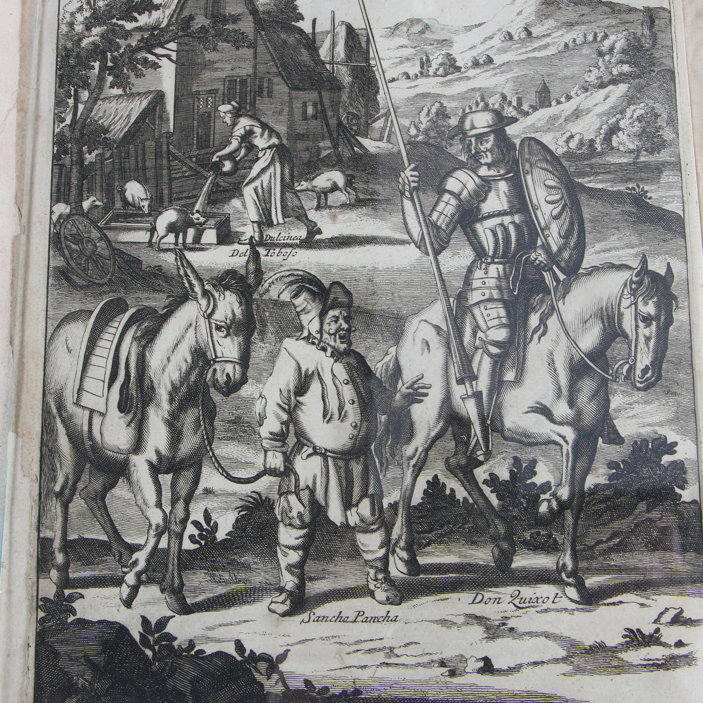1687 "Don Quixote" First Edition Translated by John Philips
