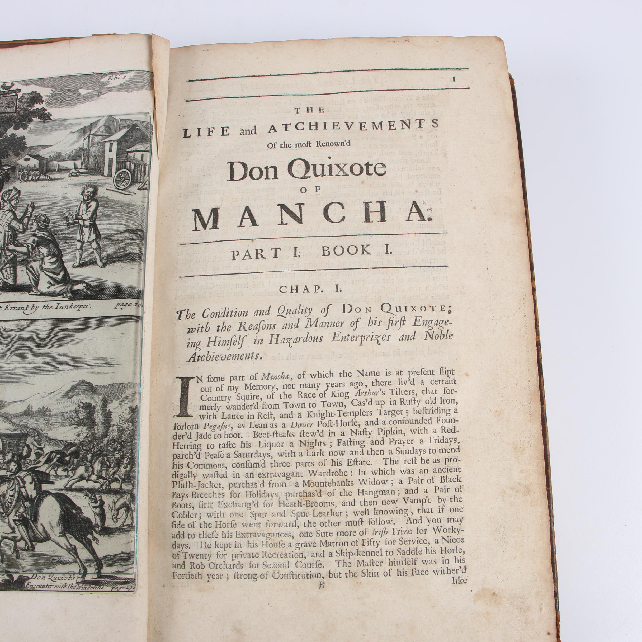1687 "Don Quixote" First Edition Translated by John Philips