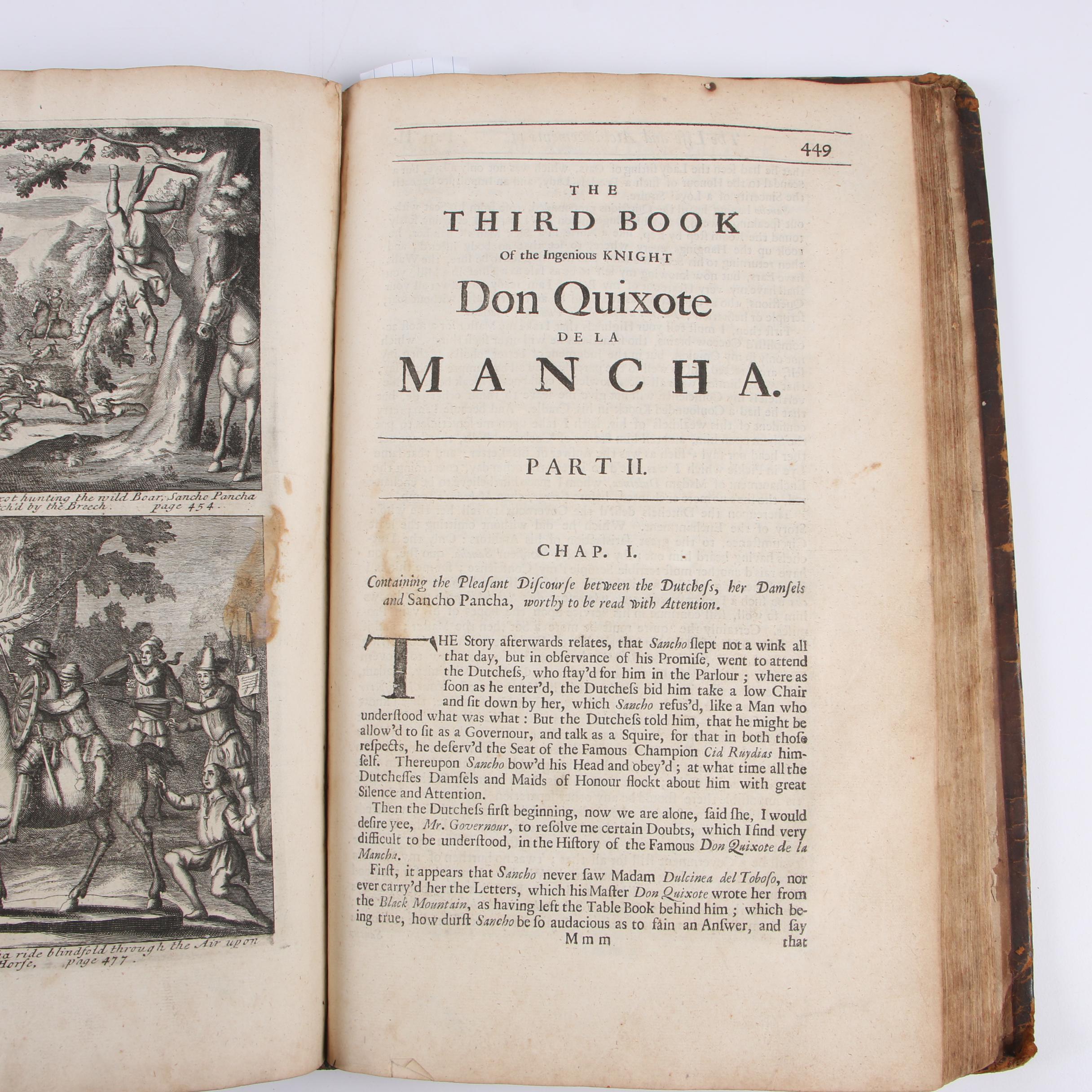 1687 "Don Quixote" First Edition Translated by John Philips