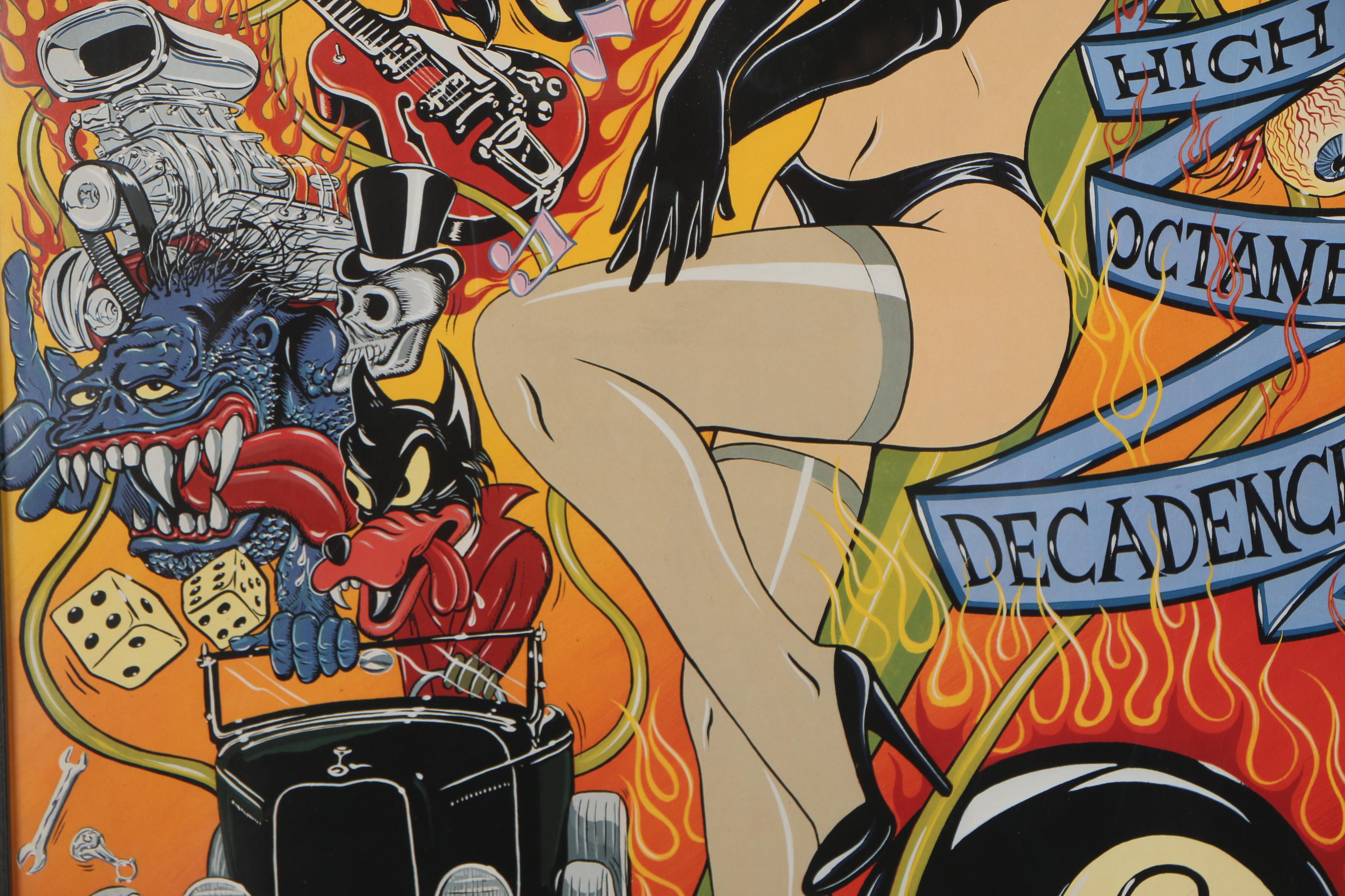 Offset Lithograph after Dennis McPhail "High Octane Decadence"