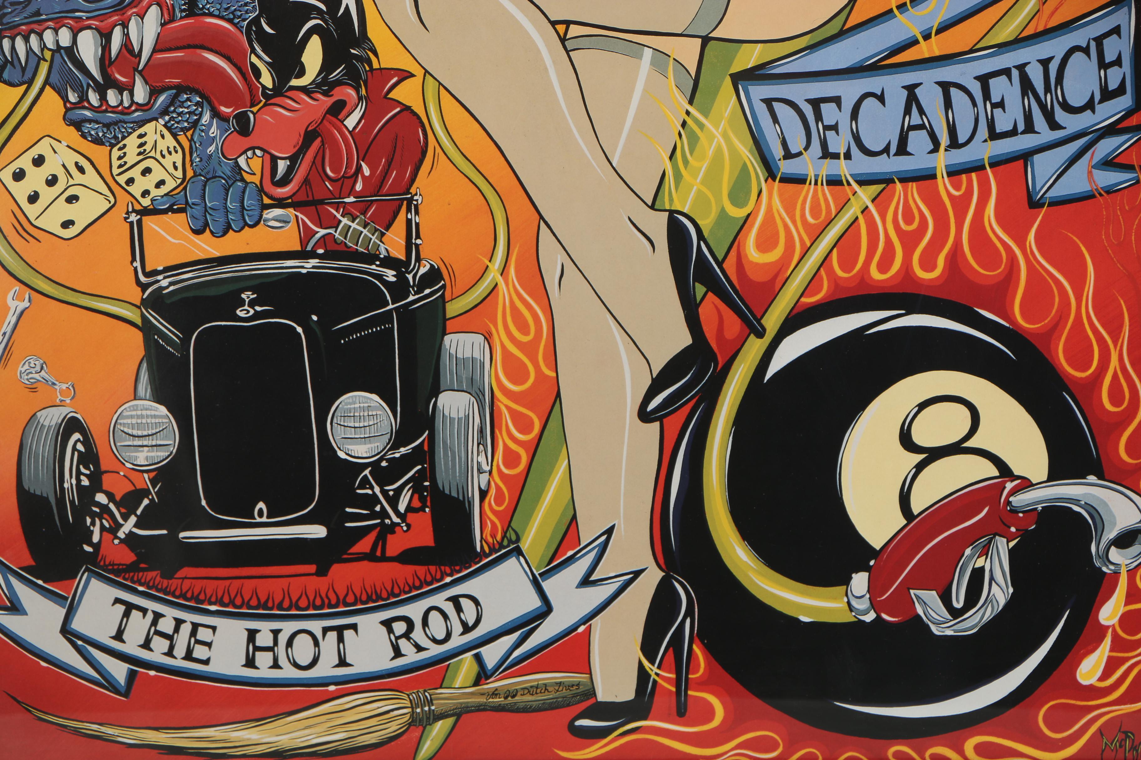 Offset Lithograph after Dennis McPhail "High Octane Decadence"
