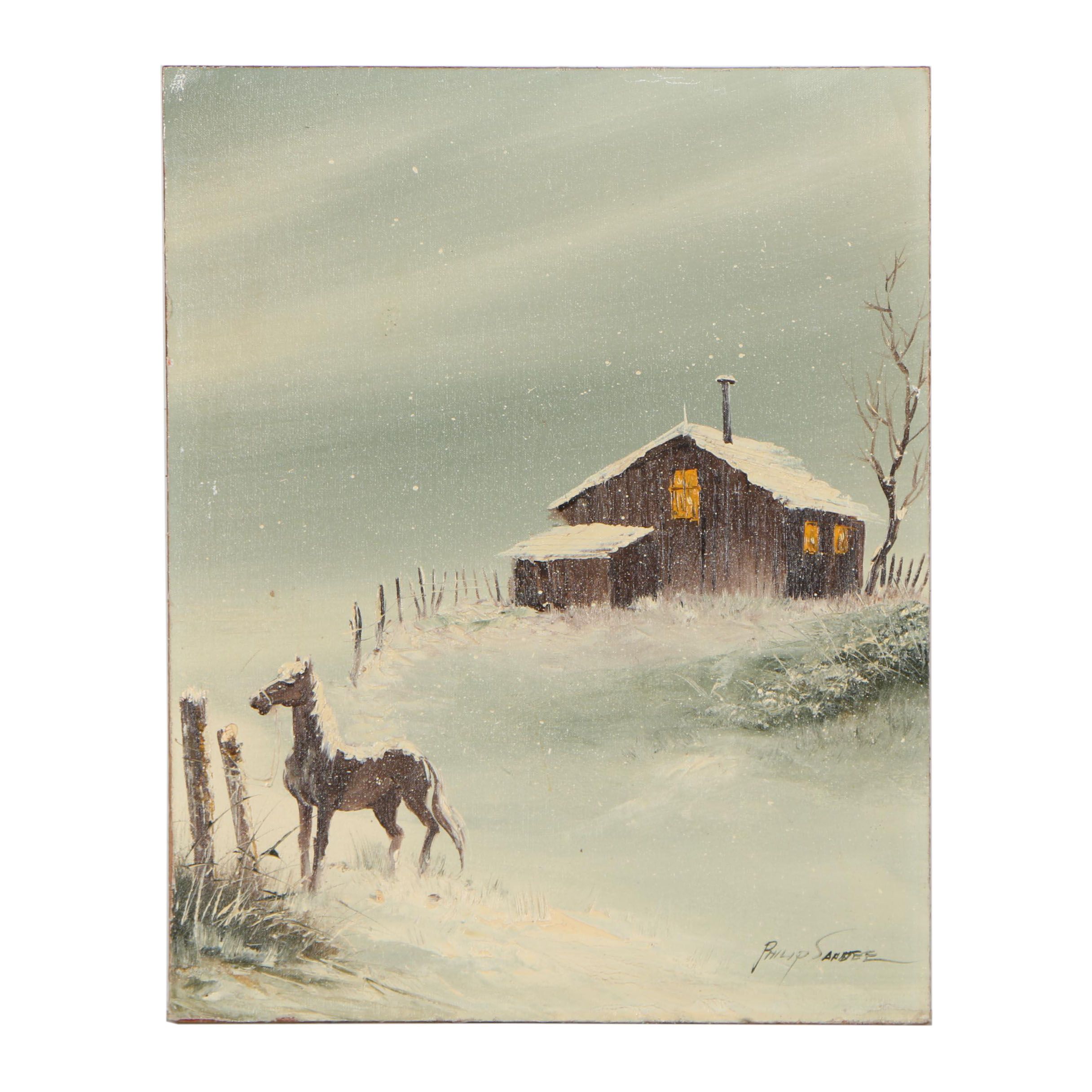 Philip Sandee Landscape Oil Painting